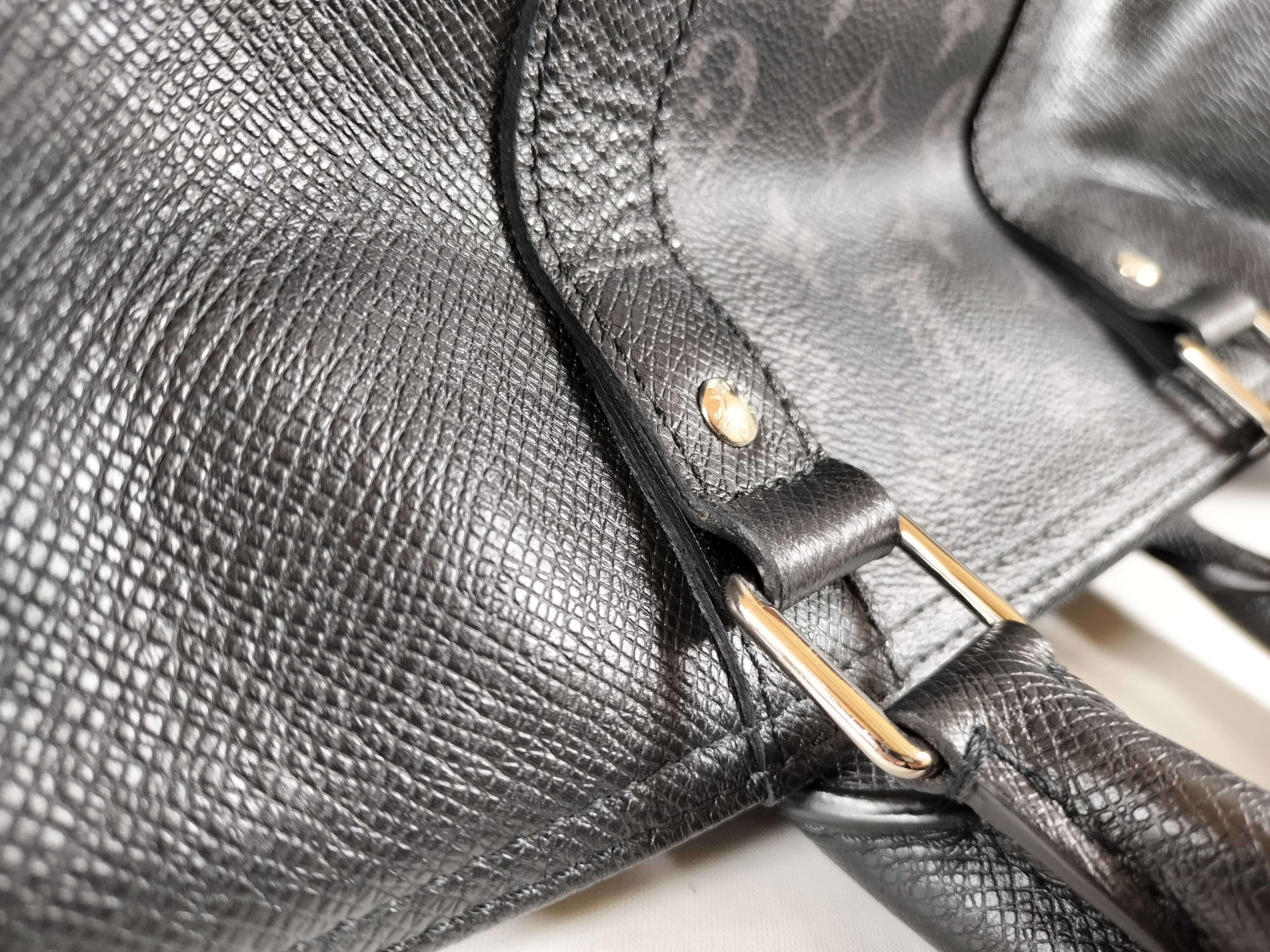 LOUISVUITTON Taigarama Boston Bag M53763 Black Boston Bag — view 7