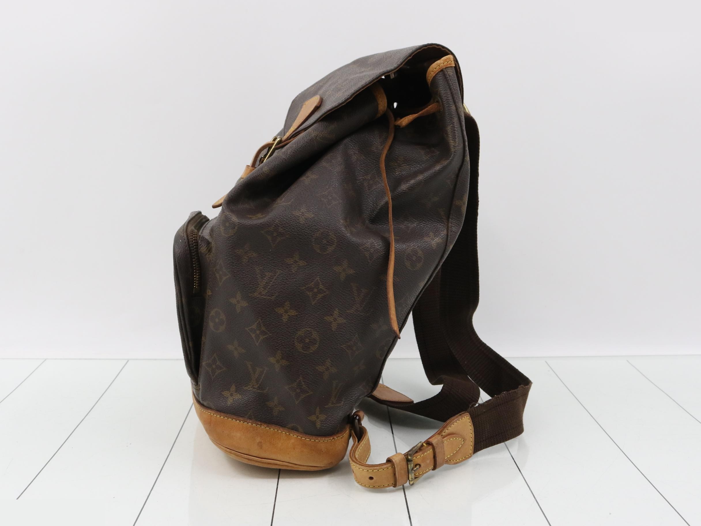 Monogram Montsouris GM Backpack — view 3