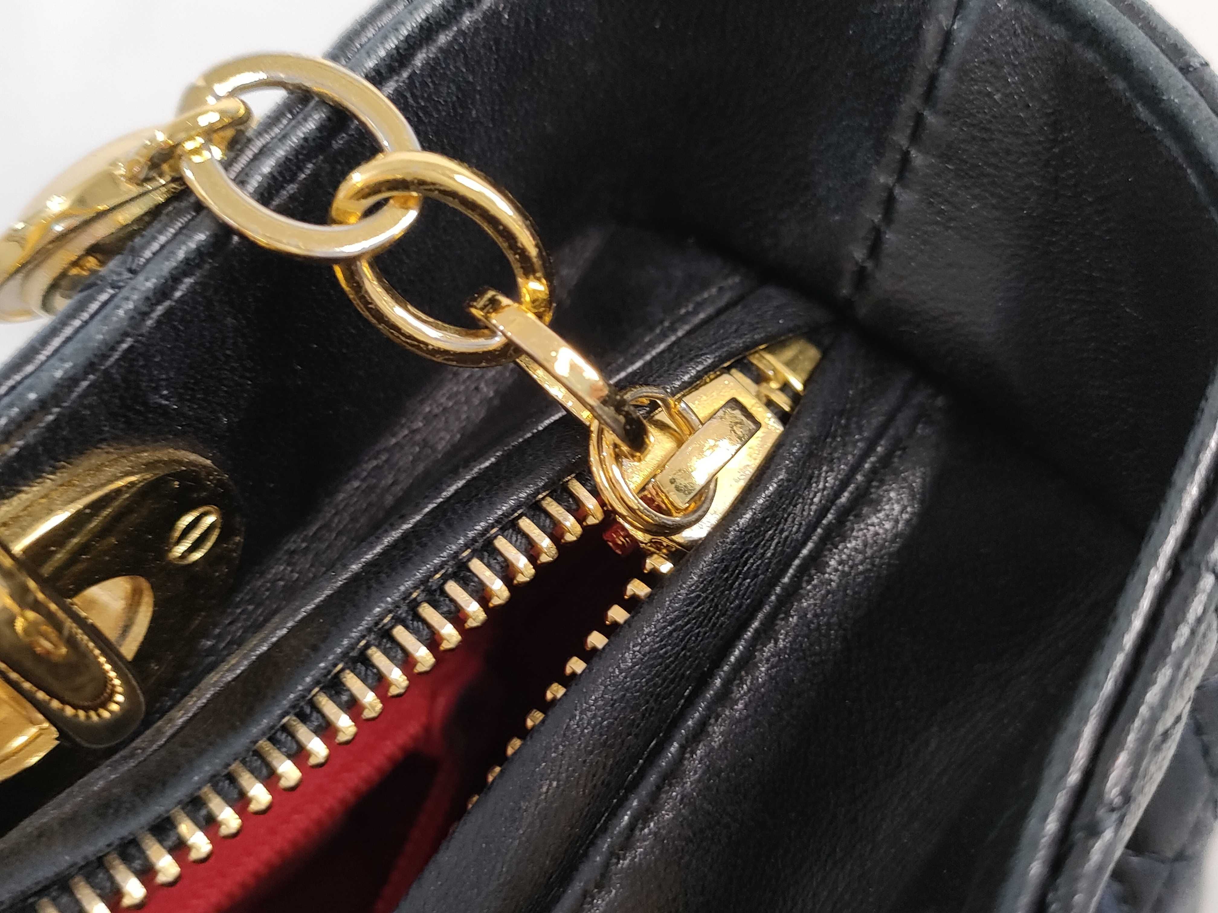 Lady Dior Lady handbag black x gold hardware handbag — view 13
