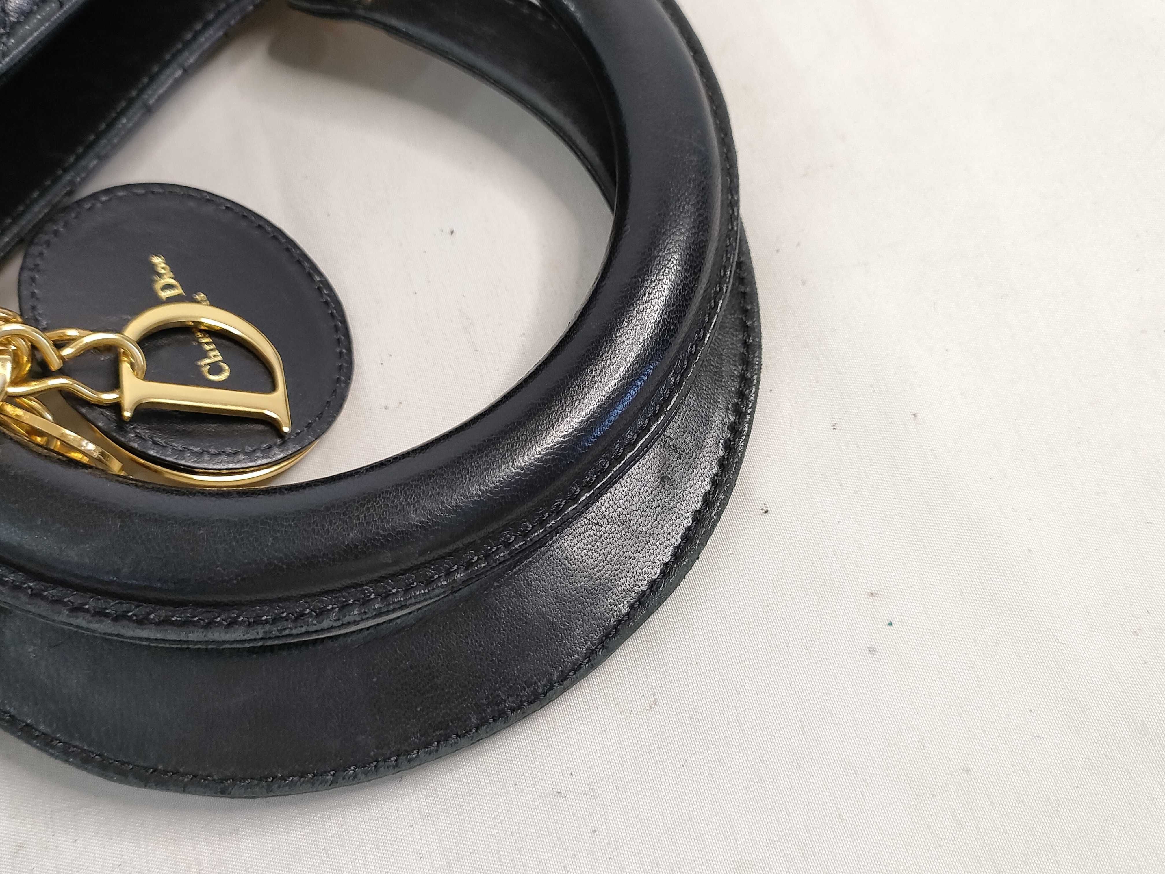 Lady Dior Lady handbag black x gold hardware handbag — view 4