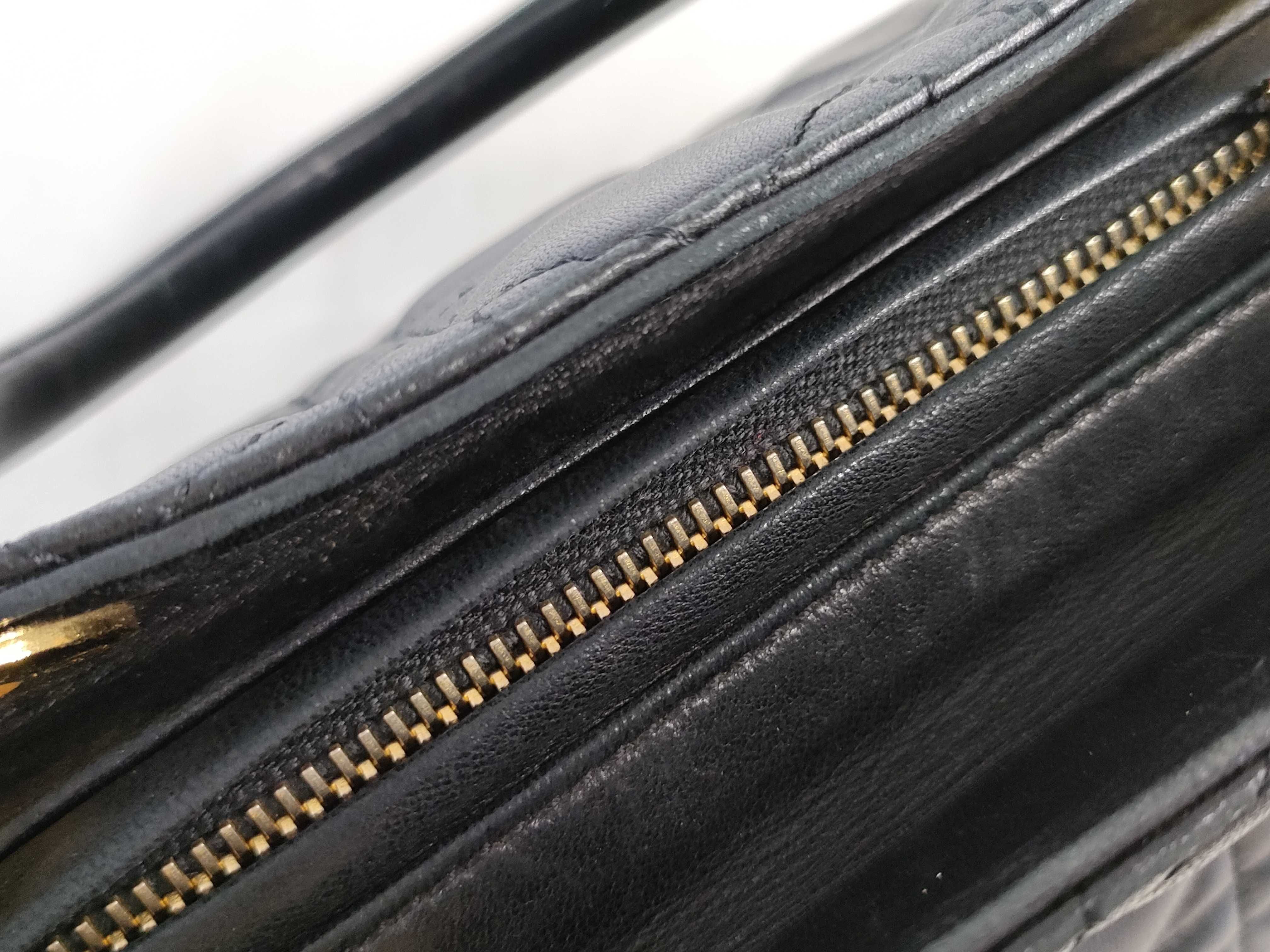 Lady Dior Lady handbag black x gold hardware handbag — view 8