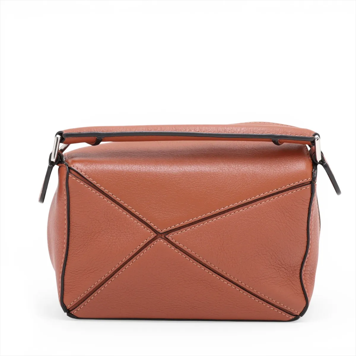 Mini Puzzle Bag, Leather, 2-Way Shoulder Bag, Brown, C Mark — view 2