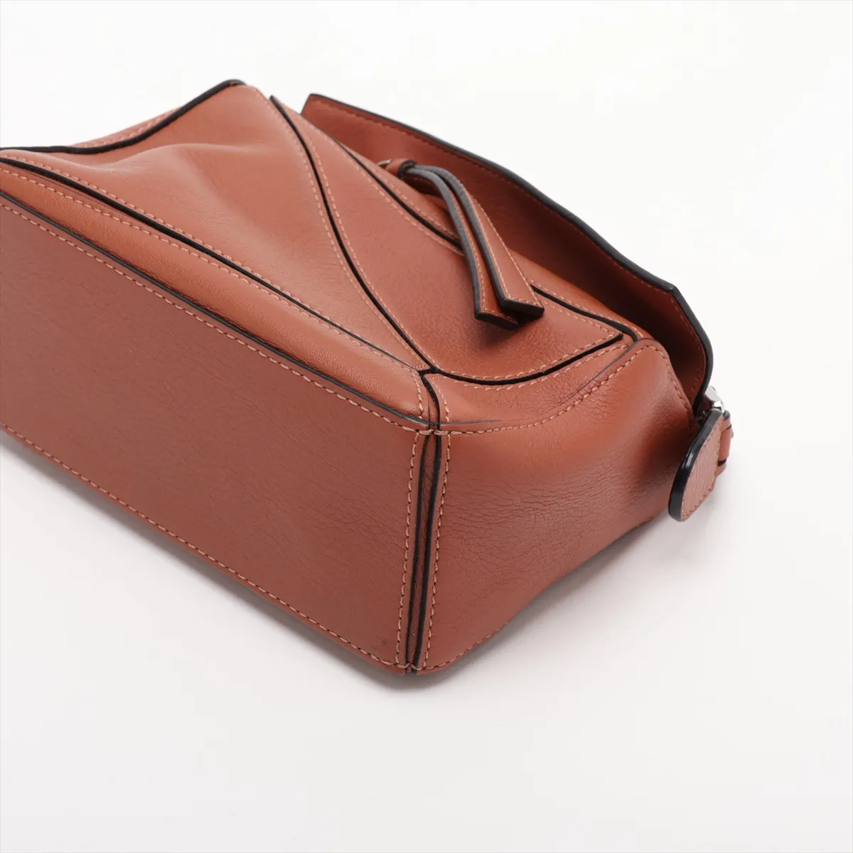 Mini Puzzle Bag, Leather, 2-Way Shoulder Bag, Brown, C Mark — view 3