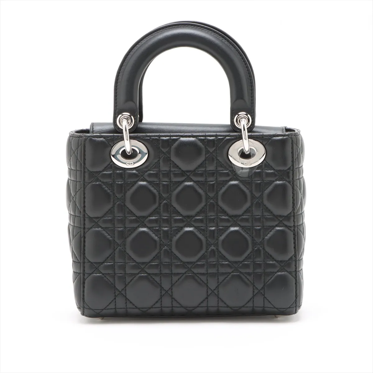 My Lady Dior Cannage Leather 2WAY Handbag Black — view 2