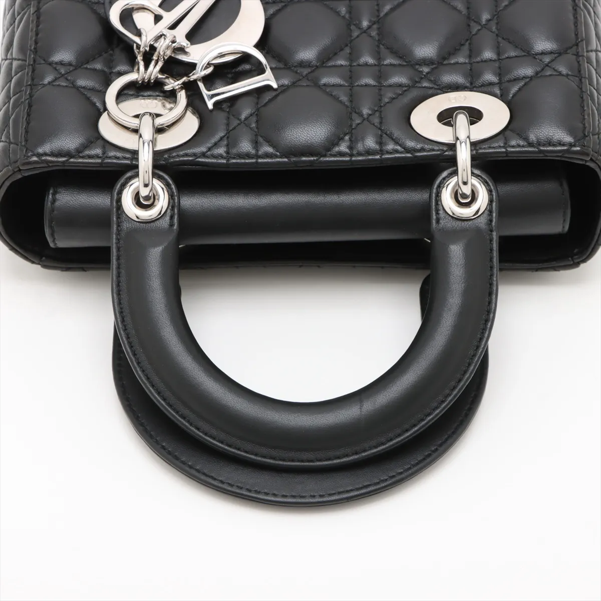 My Lady Dior Cannage Leather 2WAY Handbag Black — view 5