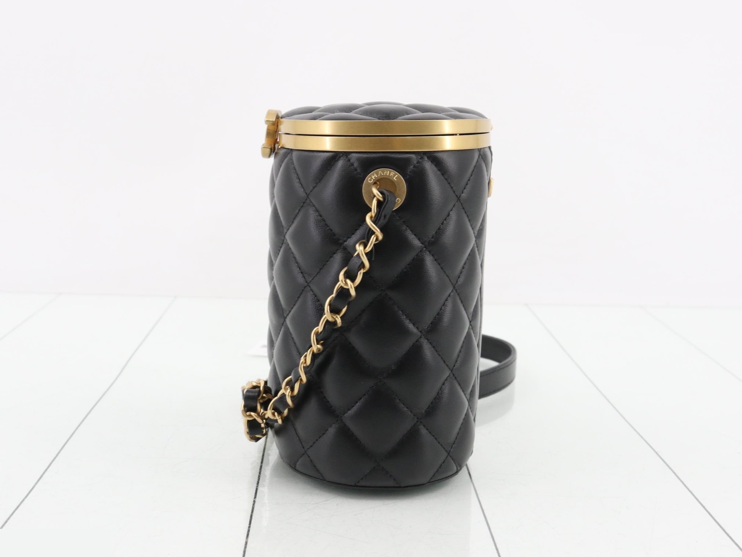 Matelassé Lambskin Coco Mark Chain Shoulder Bag — view 3