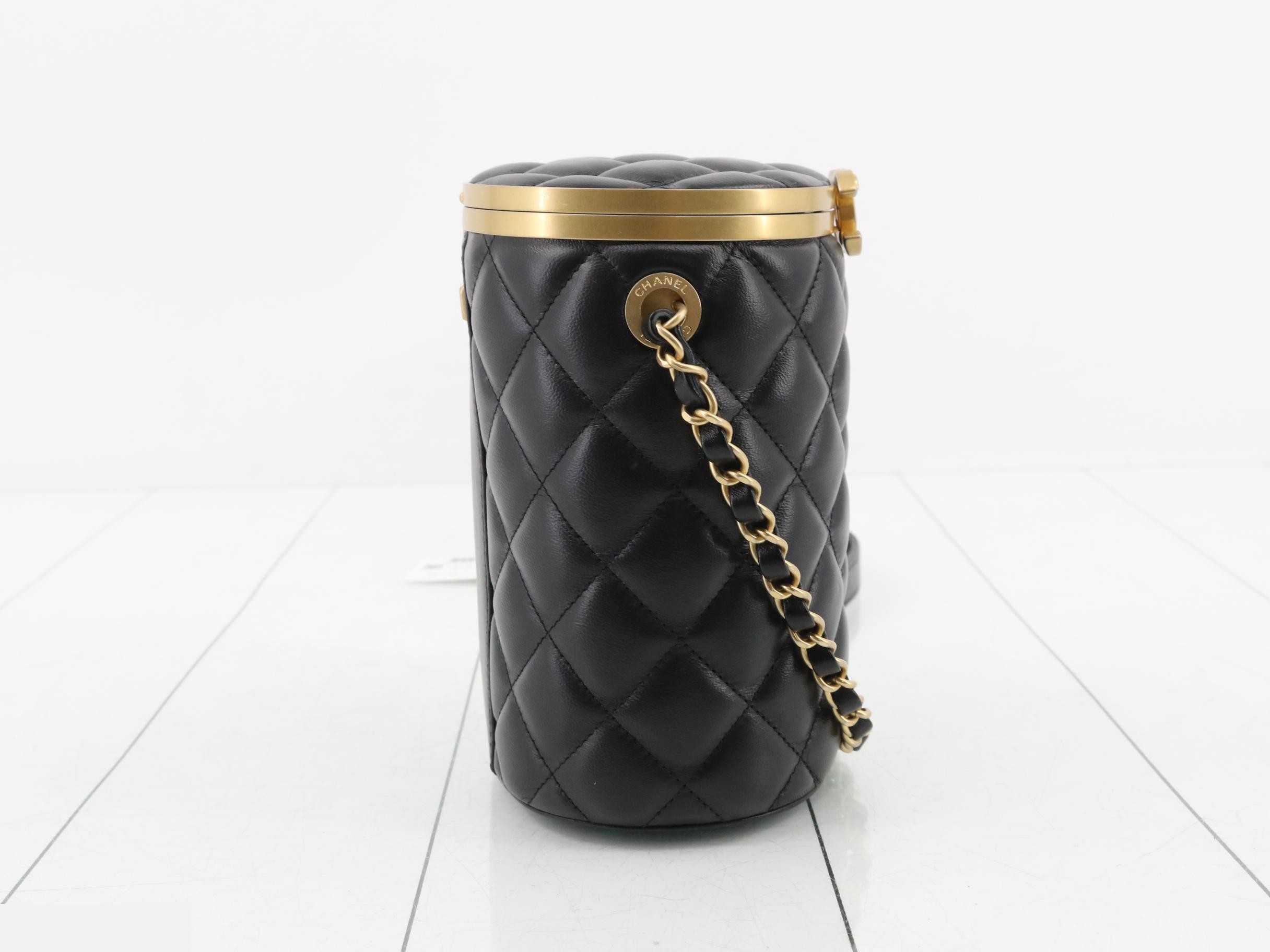 Matelassé Lambskin Coco Mark Chain Shoulder Bag — view 4