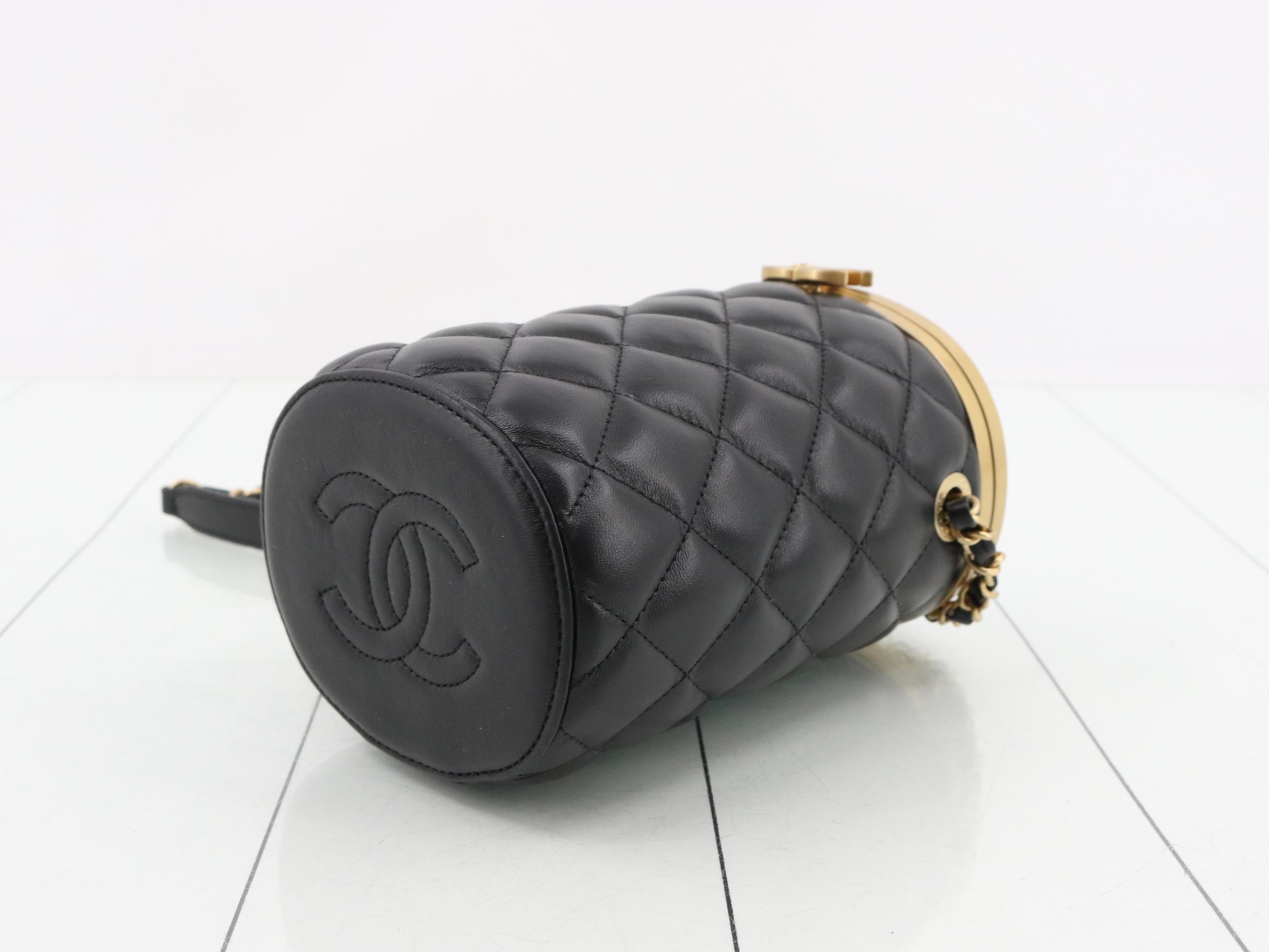 Matelassé Lambskin Coco Mark Chain Shoulder Bag — view 6