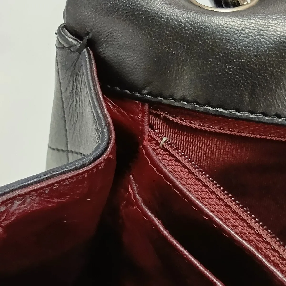 Large Matelassé 34 Maxi Lambskin Single Flap Double Chain Bag, Black with Silver Hardware, 13414122, Serial Number 13-series, A58601 — view 15