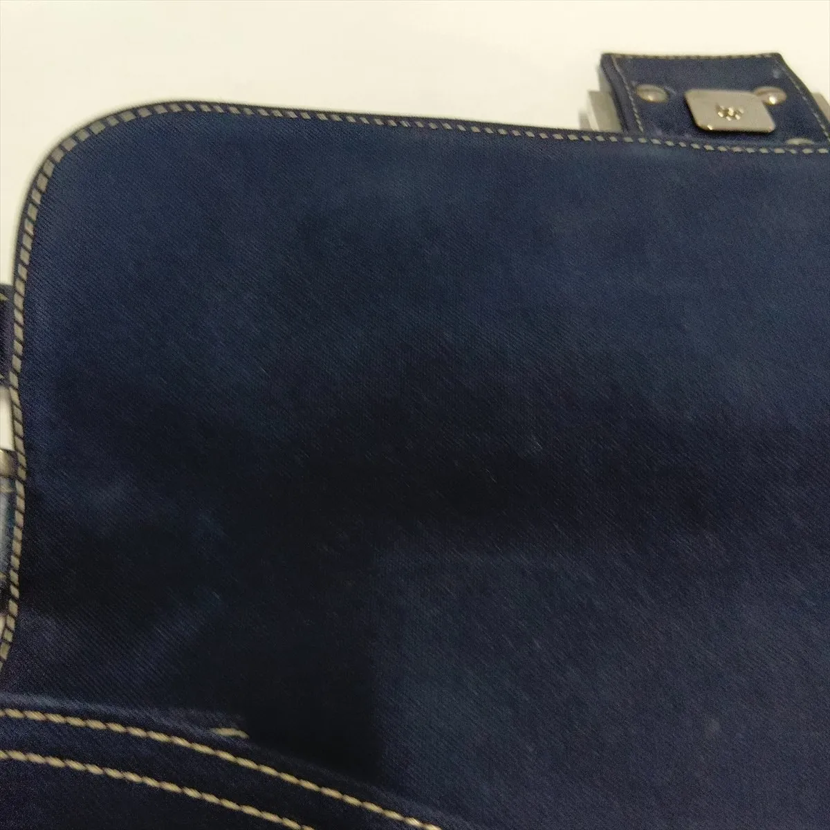 Mamma Bucket Canvas Shoulder Bag, Navy — view 13