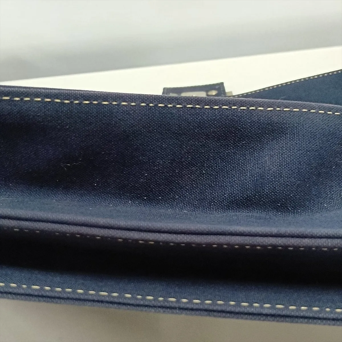 Mamma Bucket Canvas Shoulder Bag, Navy — view 15