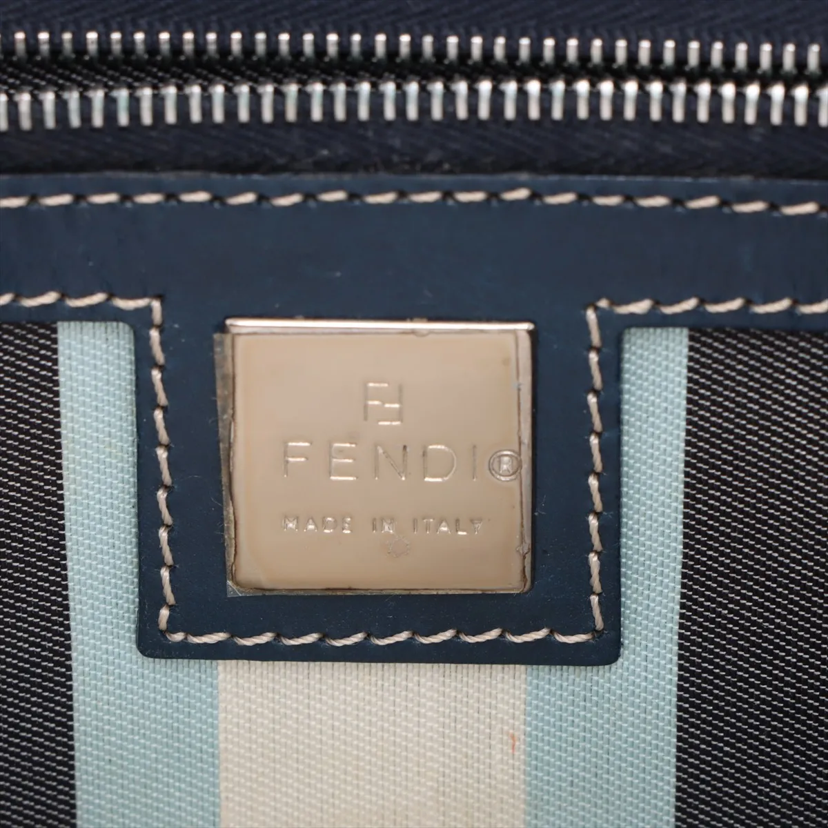 Mamma Bucket Canvas Shoulder Bag, Navy — view 10