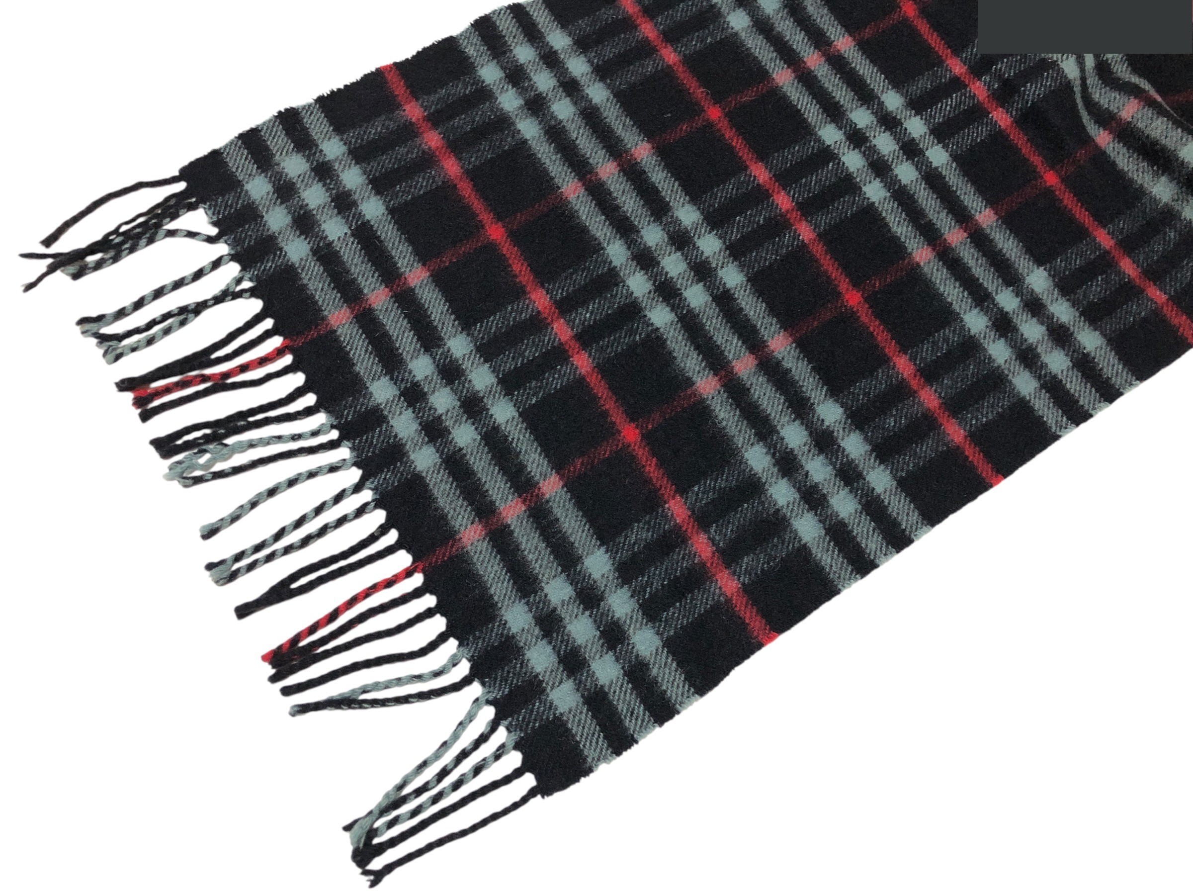 scarf, check pattern, 100% cashmere. — view 8