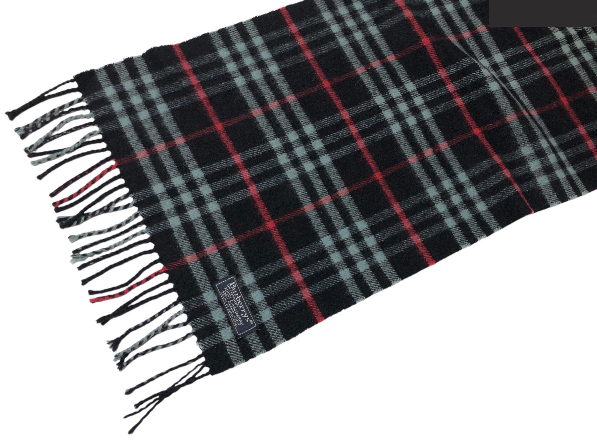 scarf, check pattern, 100% cashmere. — view 9