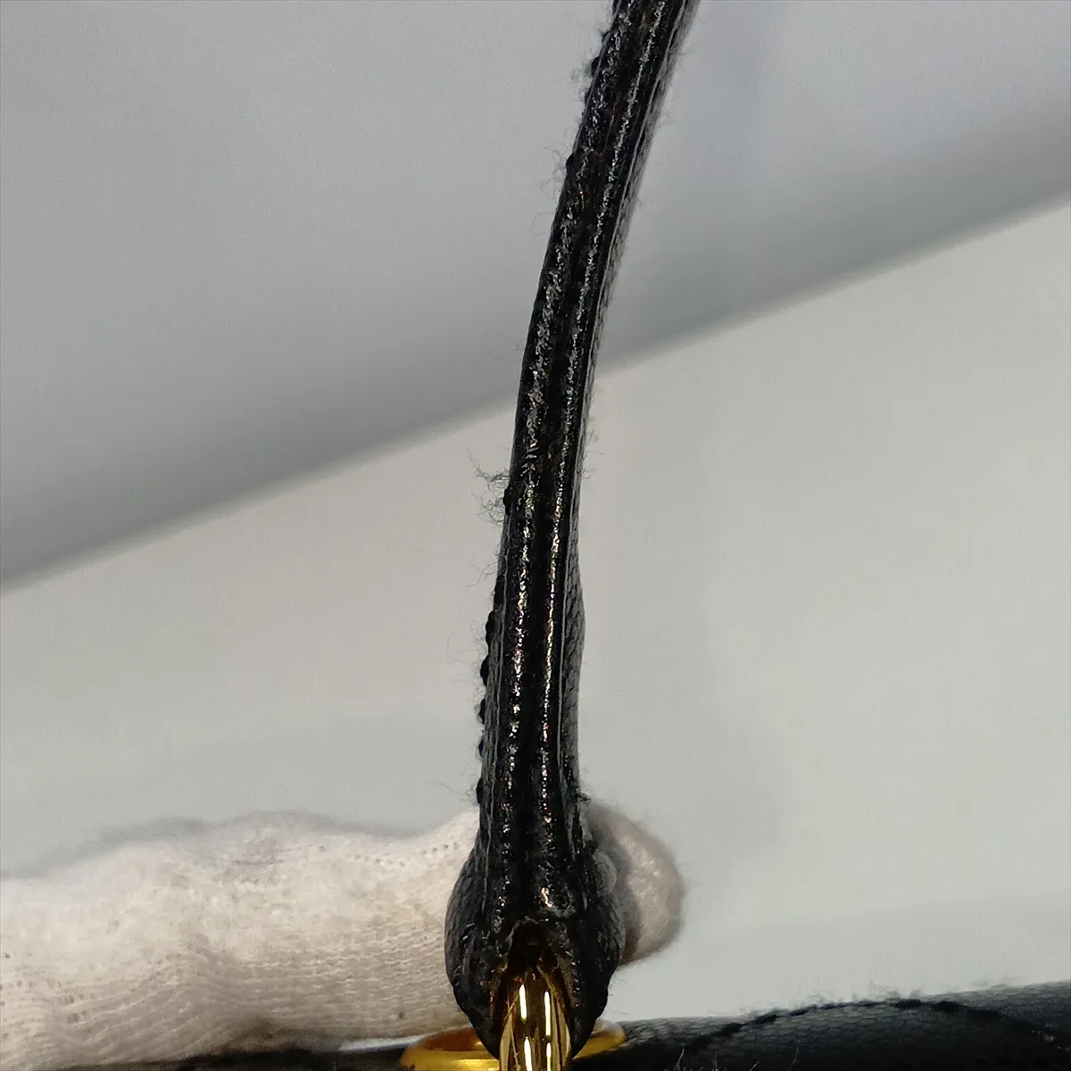 Matelassé Caviar Skin Handbag, Black with Gold Hardware, 5247154 (Serial Number 5) — view 14
