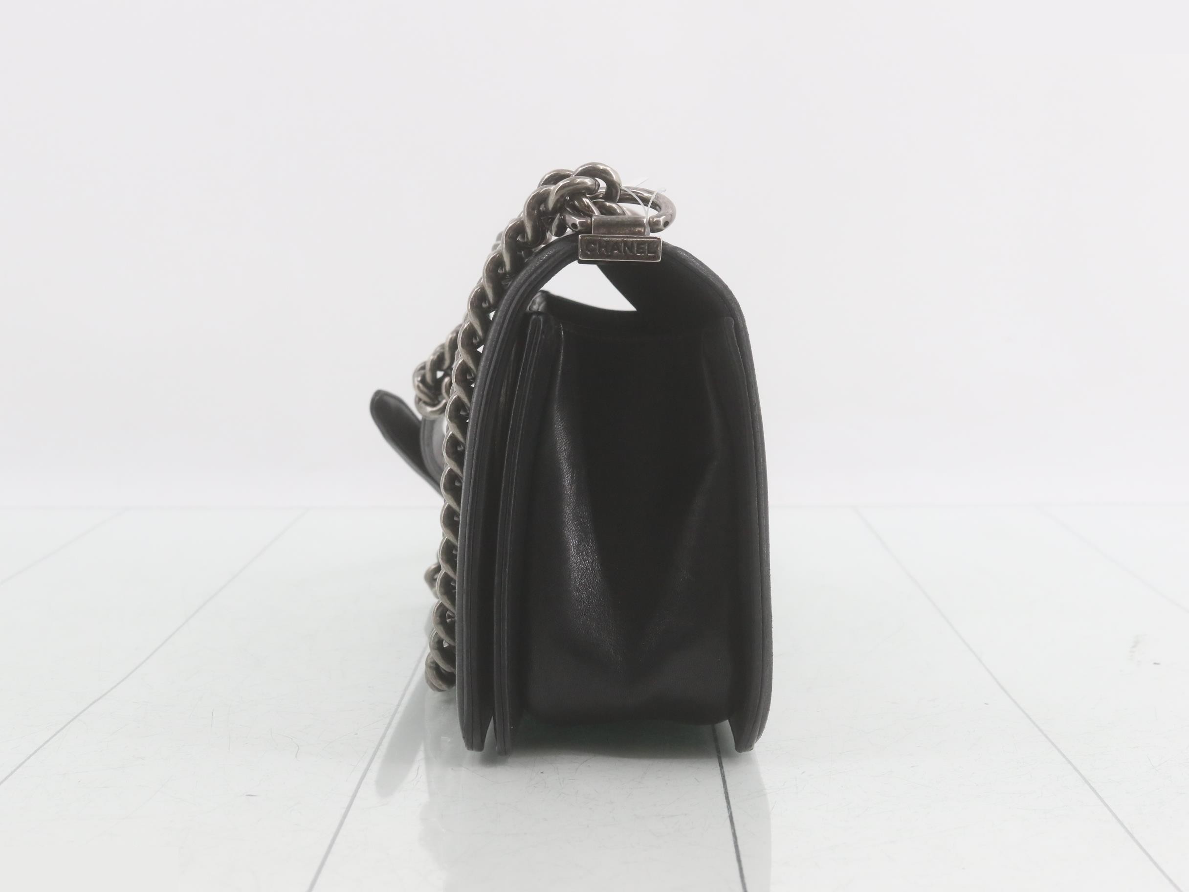 Boy Chanel Matelassé Chain Shoulder Bag — view 3
