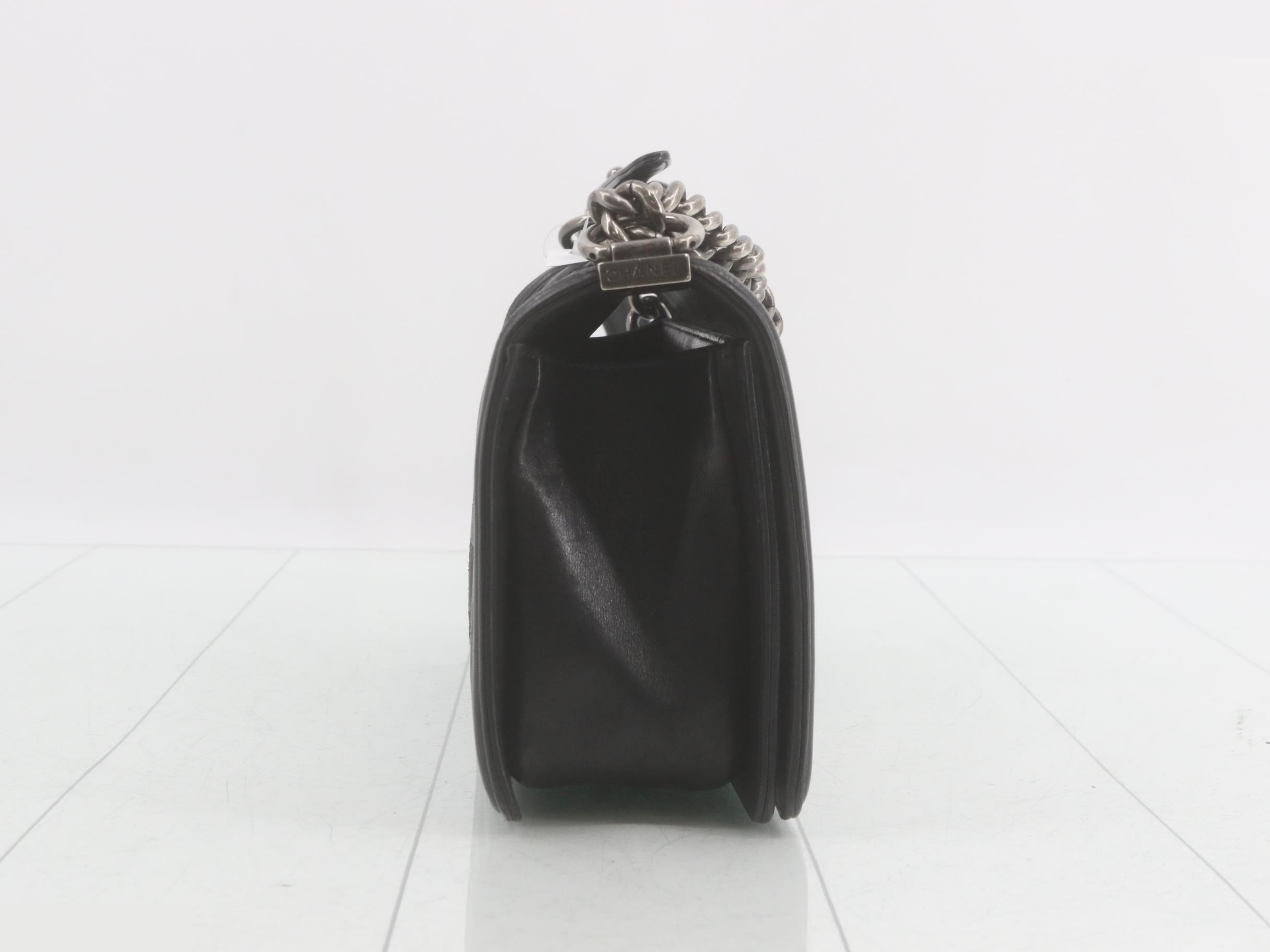 Boy Chanel Matelassé Chain Shoulder Bag — view 4