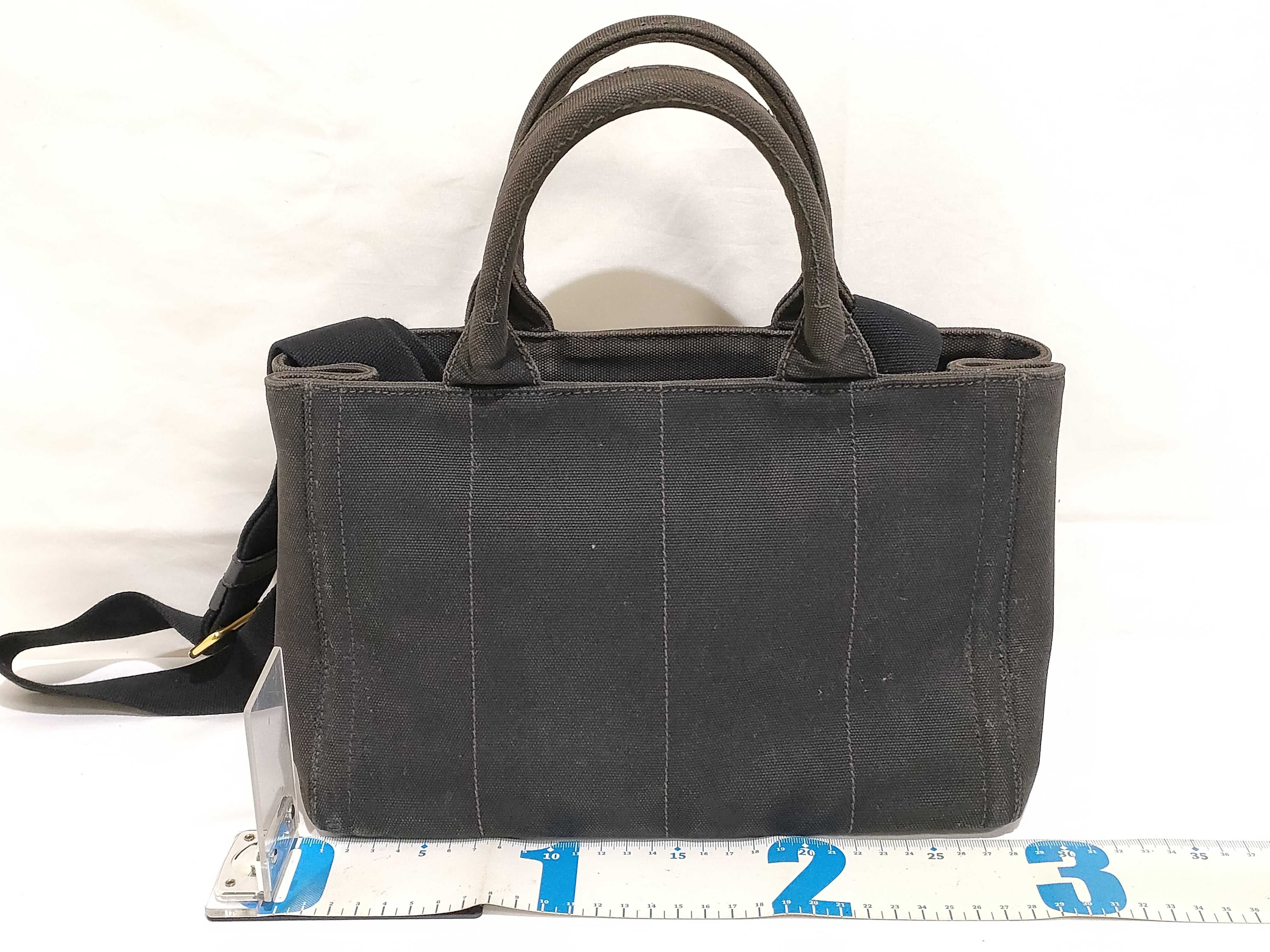 Bijou Canapa Canvas 2-Way Handbag Black B24390 Handbag — view 2
