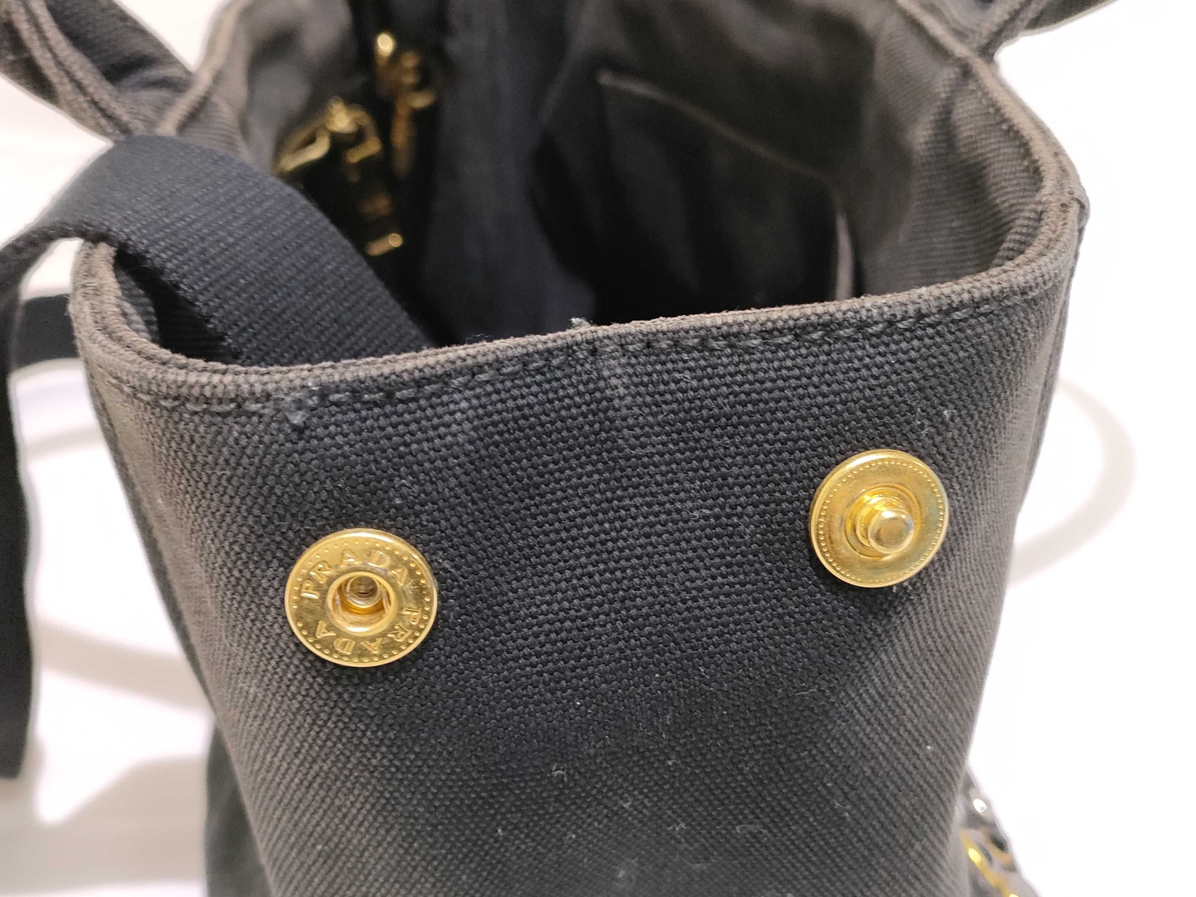 Bijou Canapa Canvas 2-Way Handbag Black B24390 Handbag — view 12
