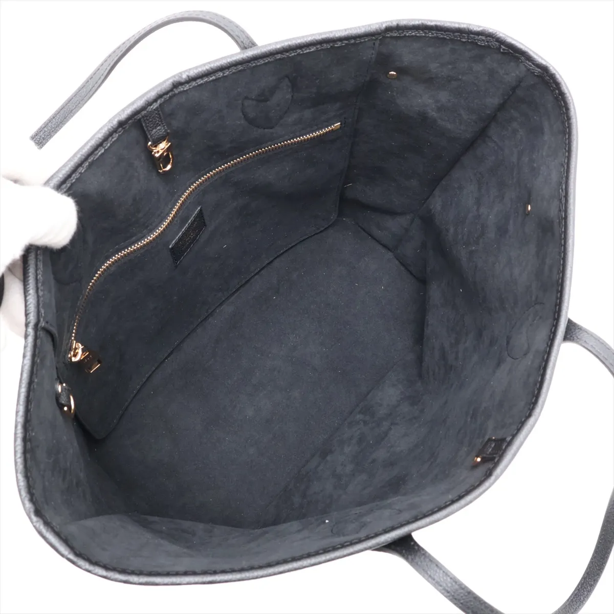 Bicolor Monogram Empreinte Neverfull MM M58907 Black (RFID detected) — view 7