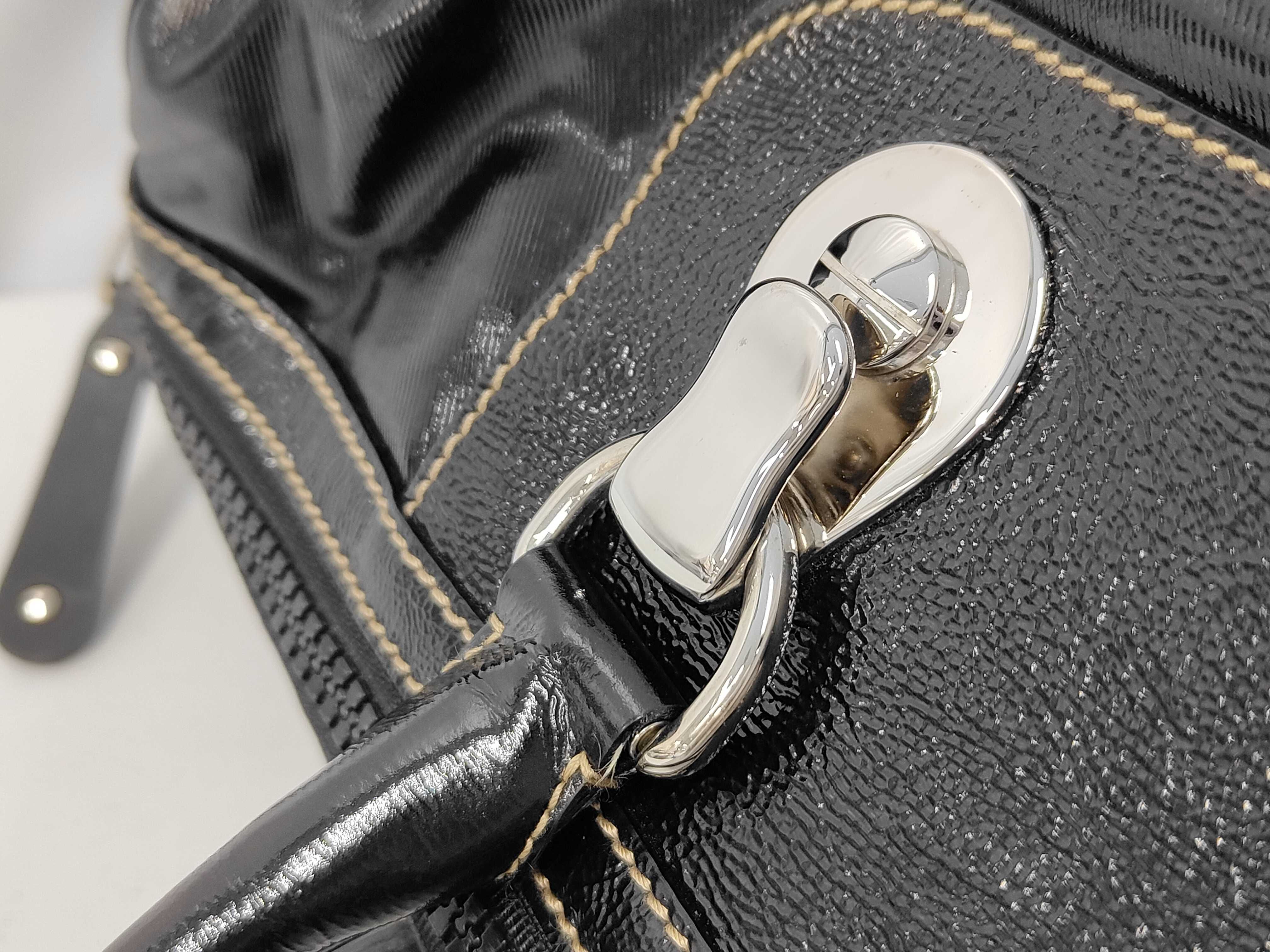 Interlocking Patent Handbag Tote Bag — view 6