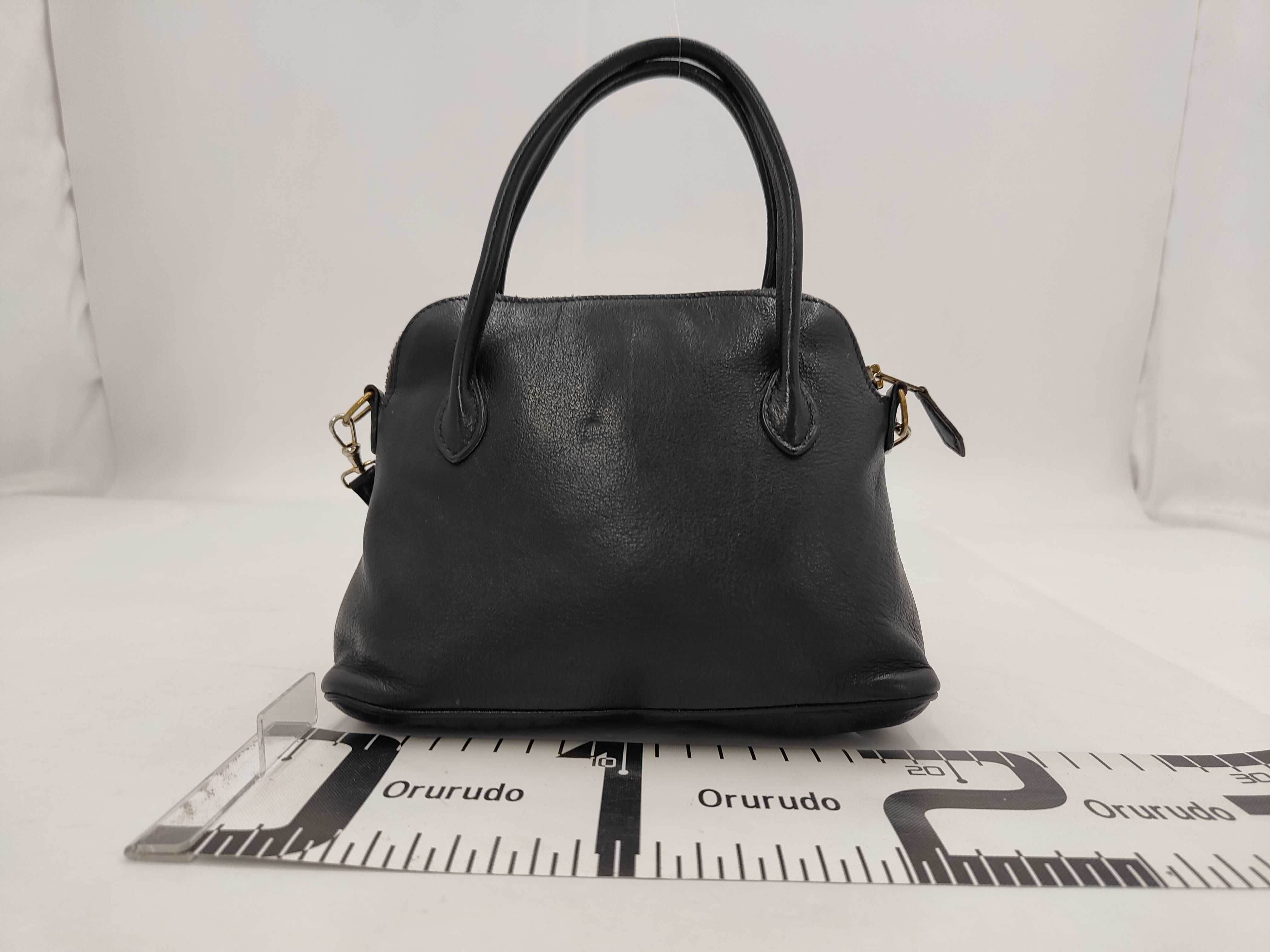 Bolide 1923 Mini 18 Evercolor Black Gold Hardware O: 1985 Shoulder Bag — view 2
