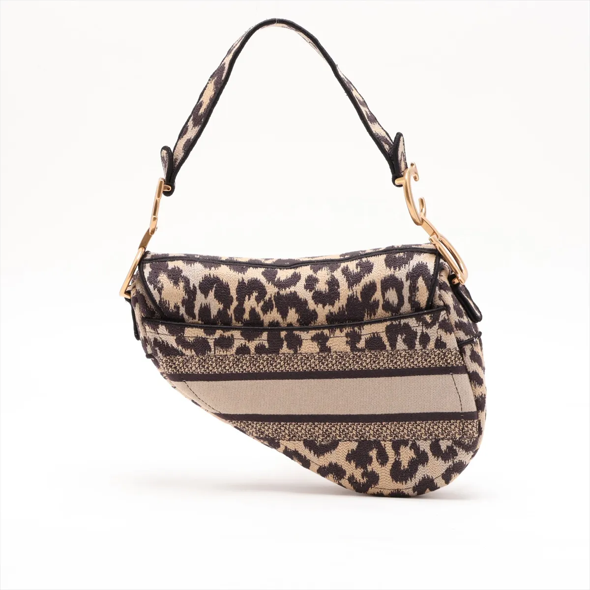 Saddle Canvas 2-Way Shoulder Bag, Leopard Print — view 2