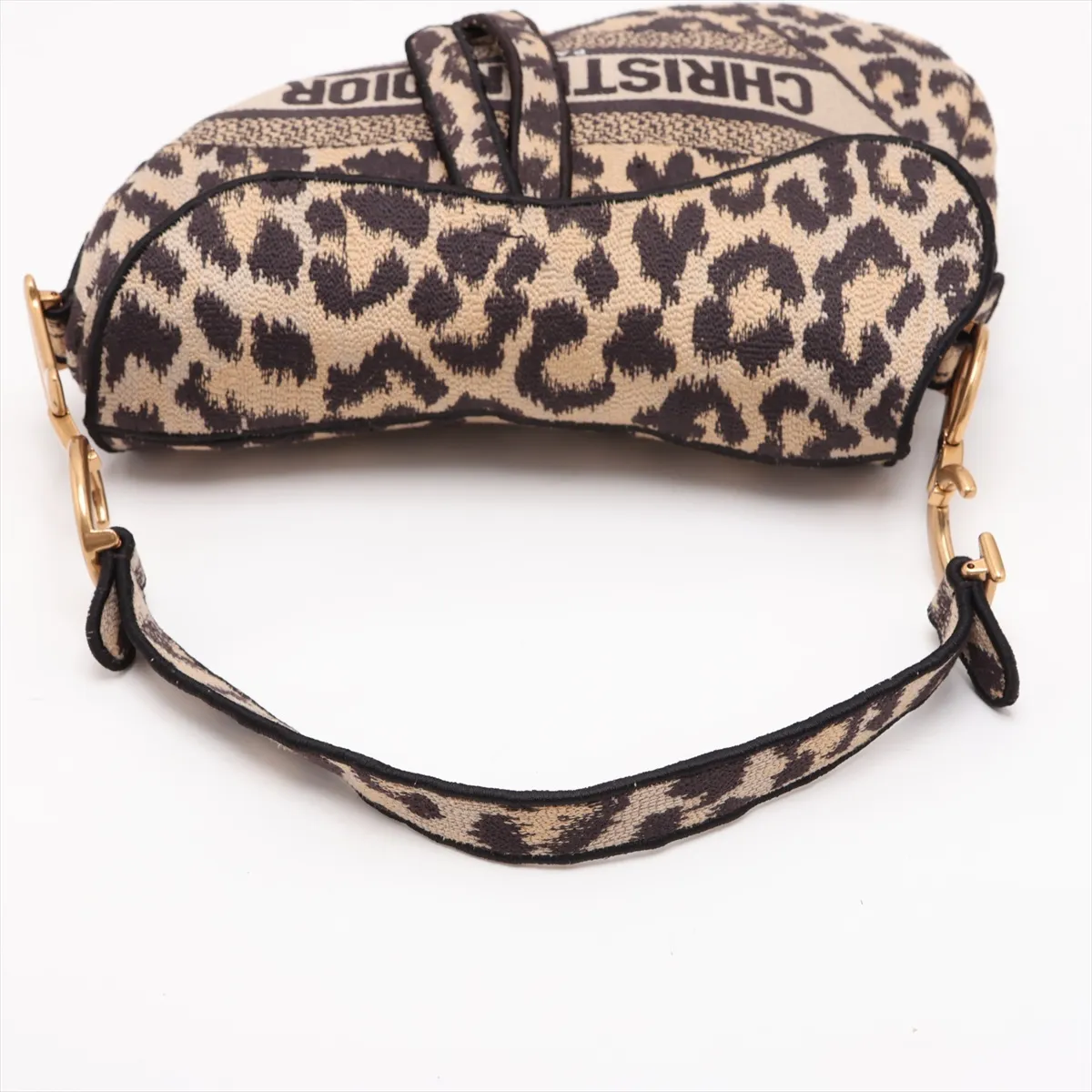 Saddle Canvas 2-Way Shoulder Bag, Leopard Print — view 5