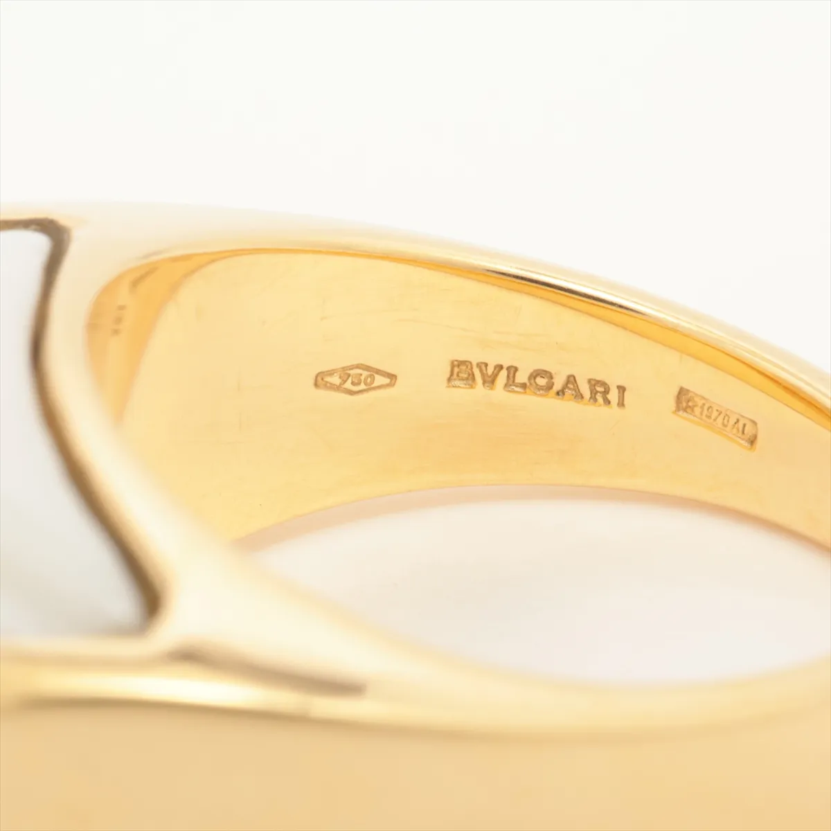 Tronchetto Ring 750(YG) x Ceramic 11.6g Resize Wax Adhesive Trace — view 3