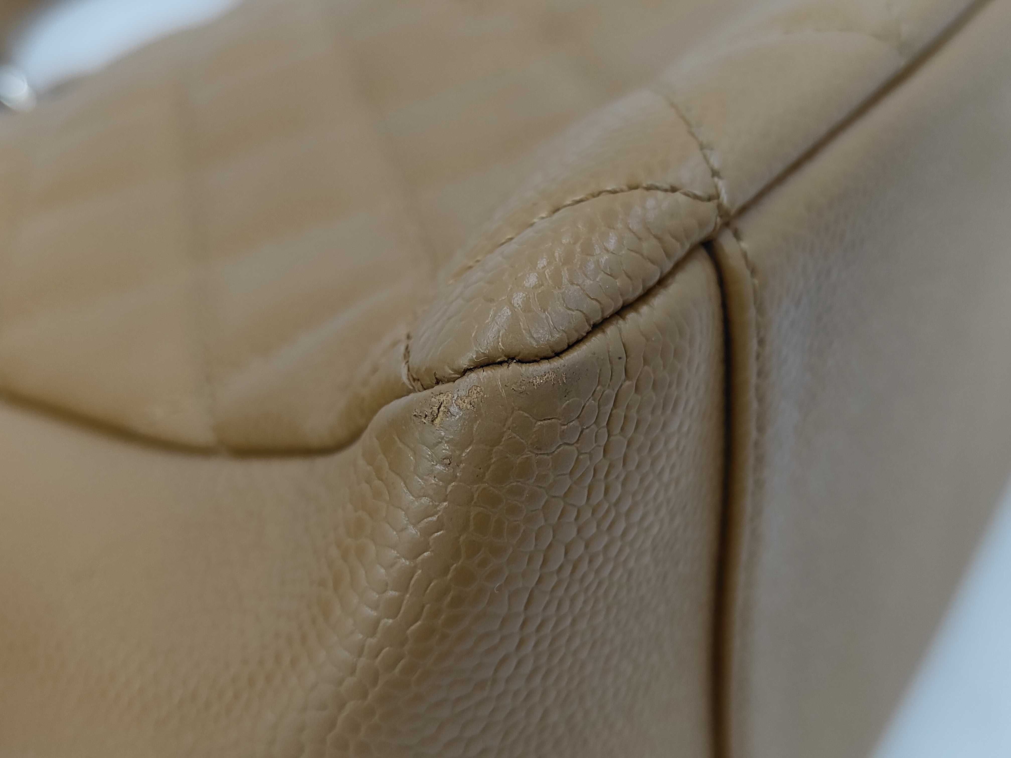 Caviar Skin Large Coco Shoulder Bag Tote Bag — view 3