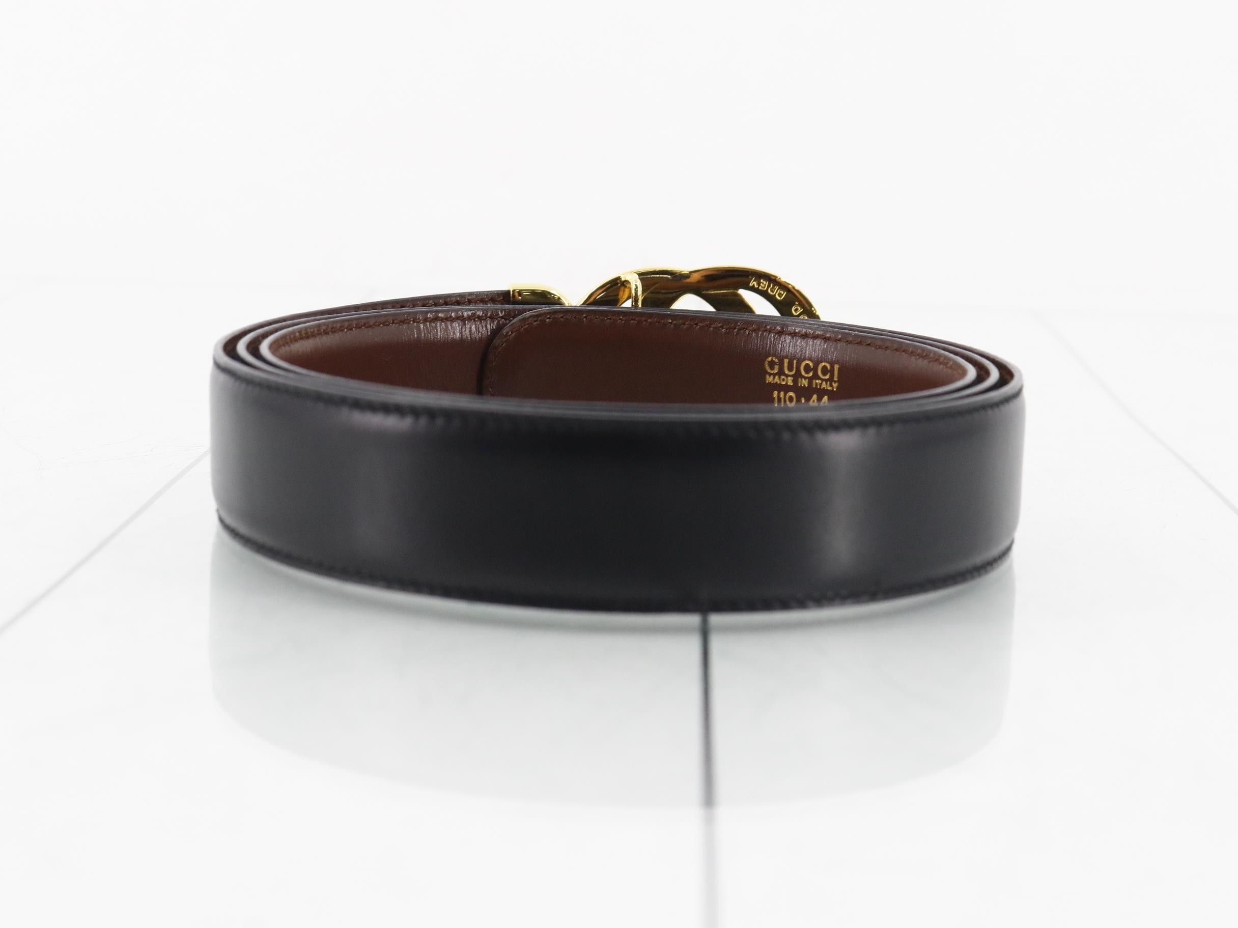Interlocking belt, gold — view 2
