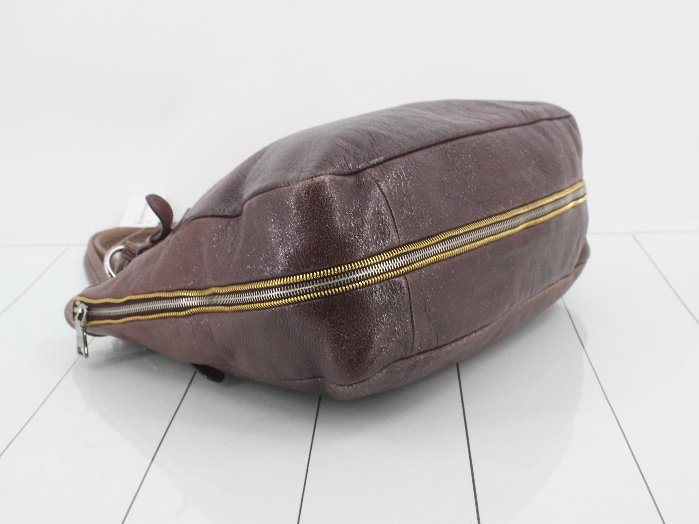 Vintage-style leather handbag — view 5
