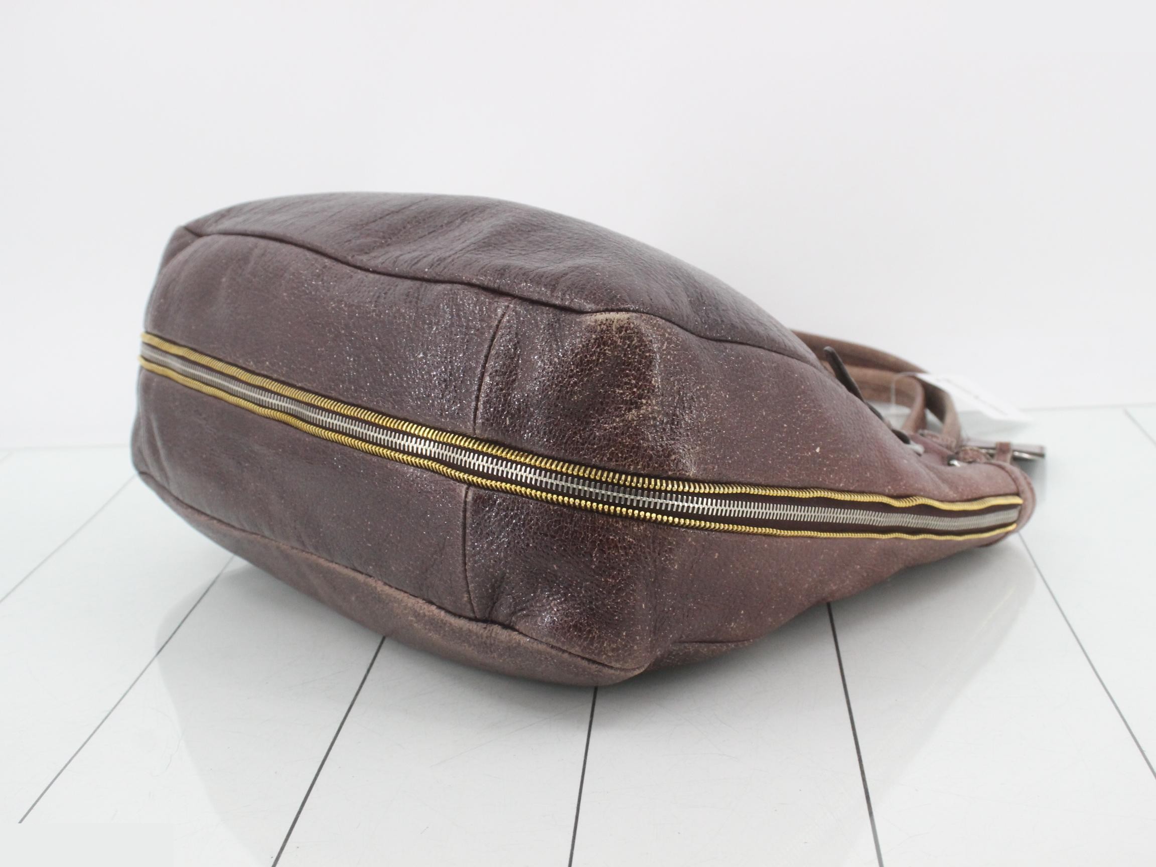 Vintage-style leather handbag — view 6