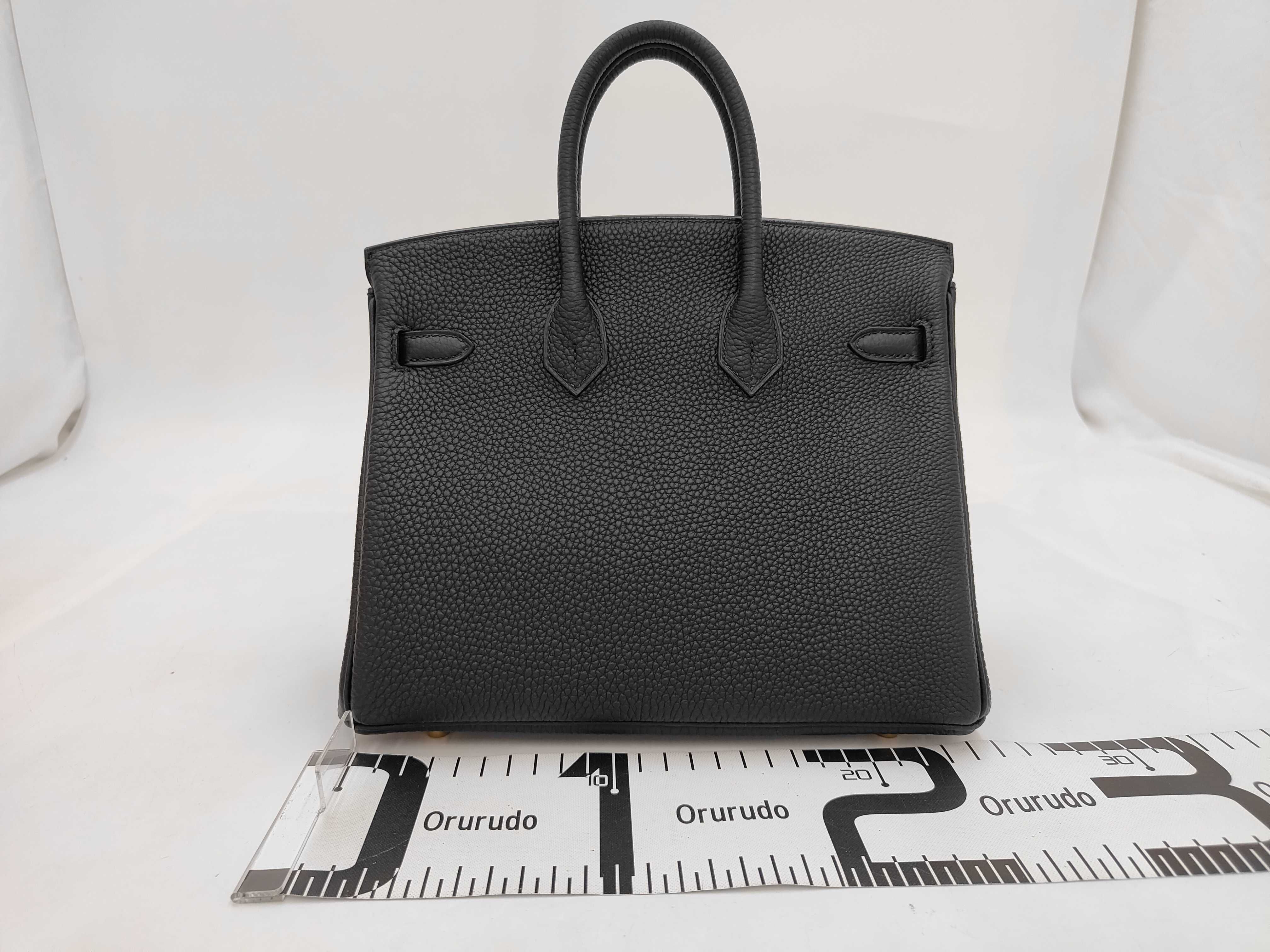 Birkin 35 Togo Black Gold Hardware G Stamp Handbag — view 2