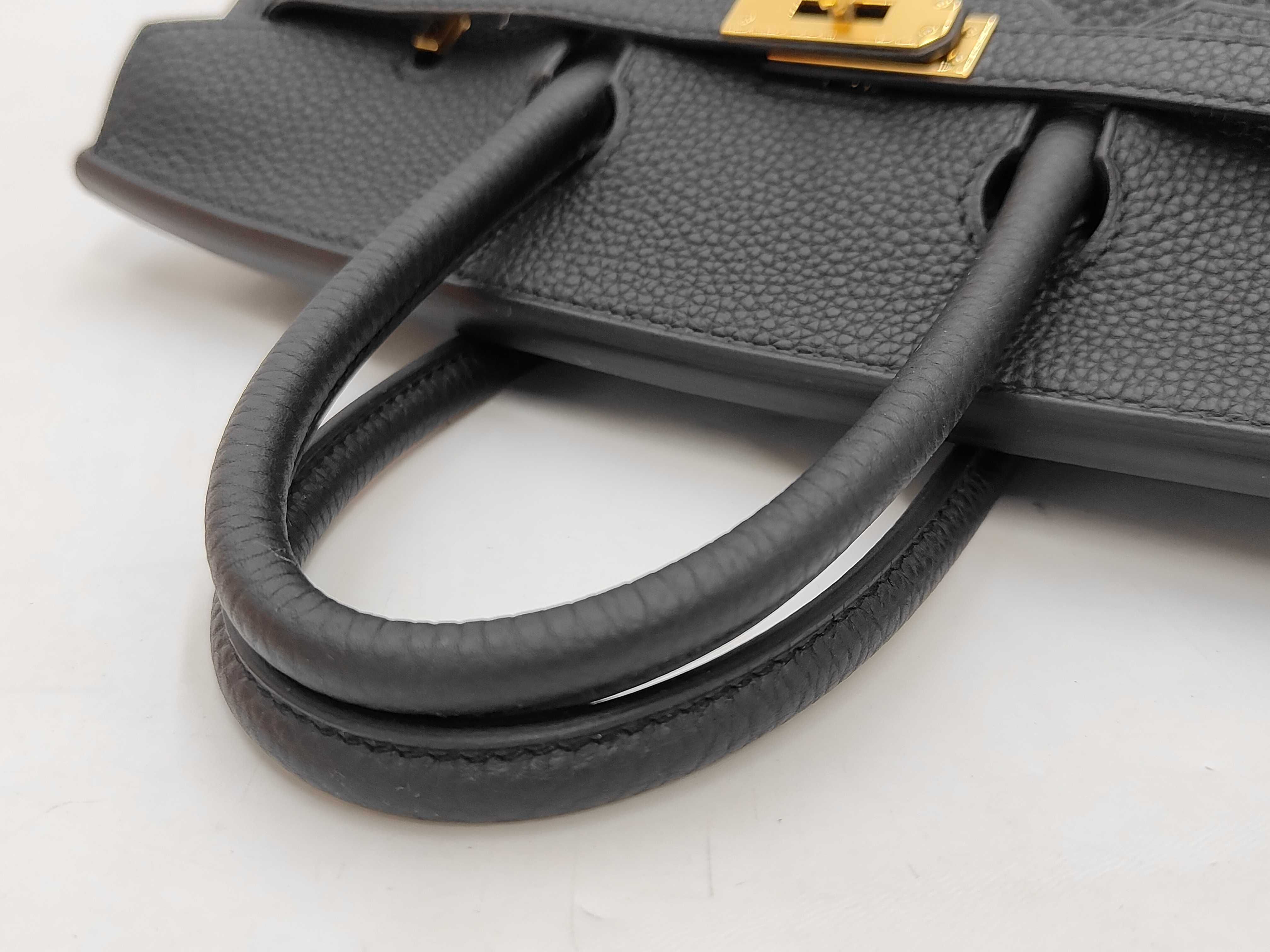 Birkin 35 Togo Black Gold Hardware G Stamp Handbag — view 3