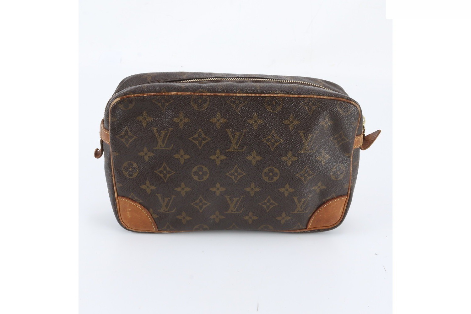 Monogram Compiegne 28 M51845 Leather Clutch Bag — view 2