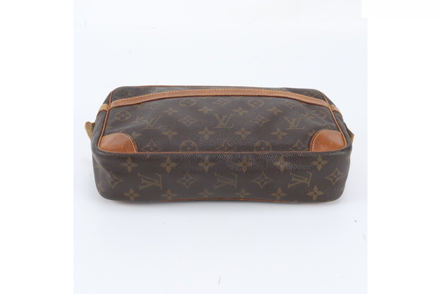 Monogram Compiegne 28 M51845 Leather Clutch Bag — view 4