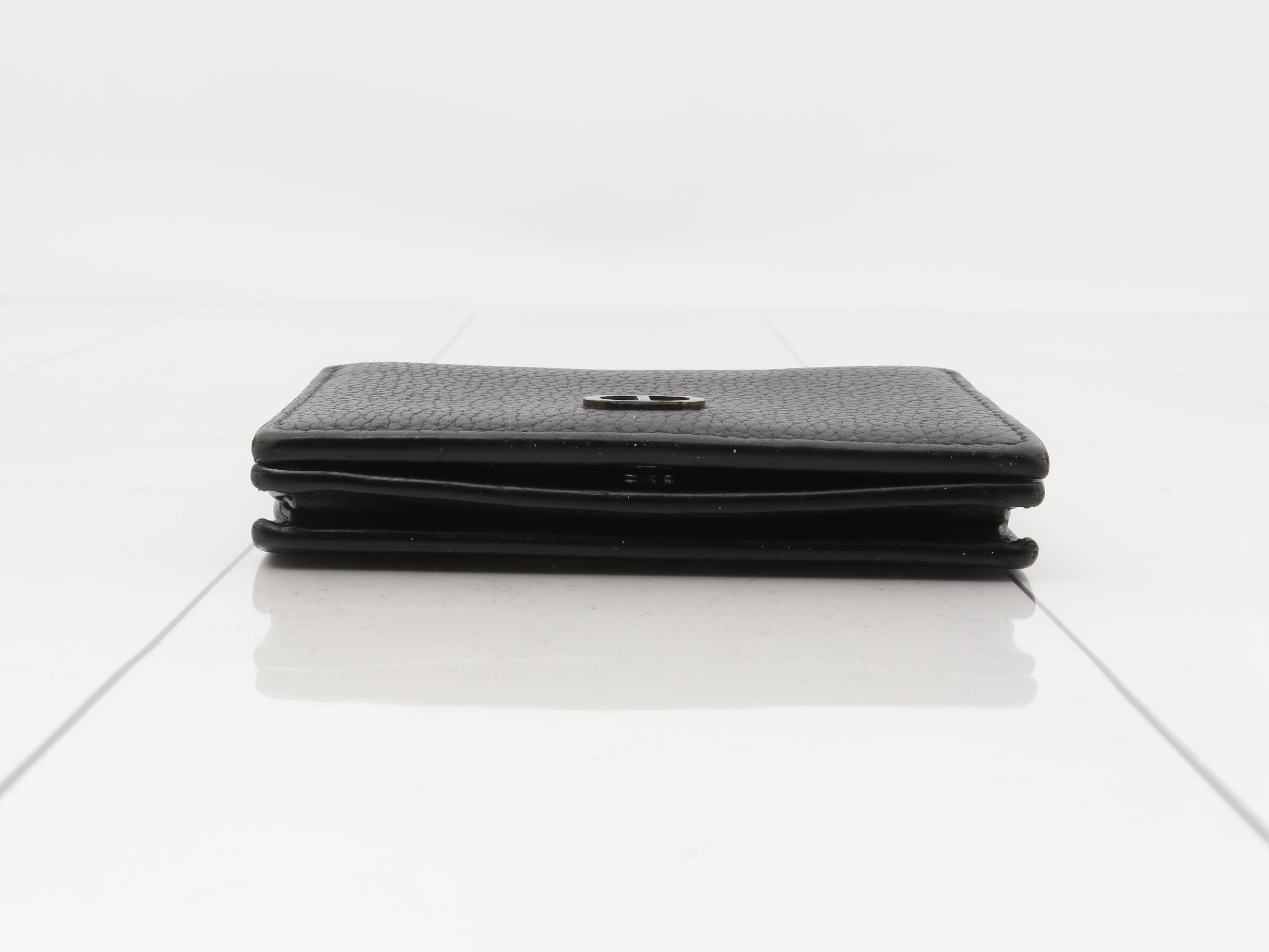 Card case with CD logo, black leather. — view 3