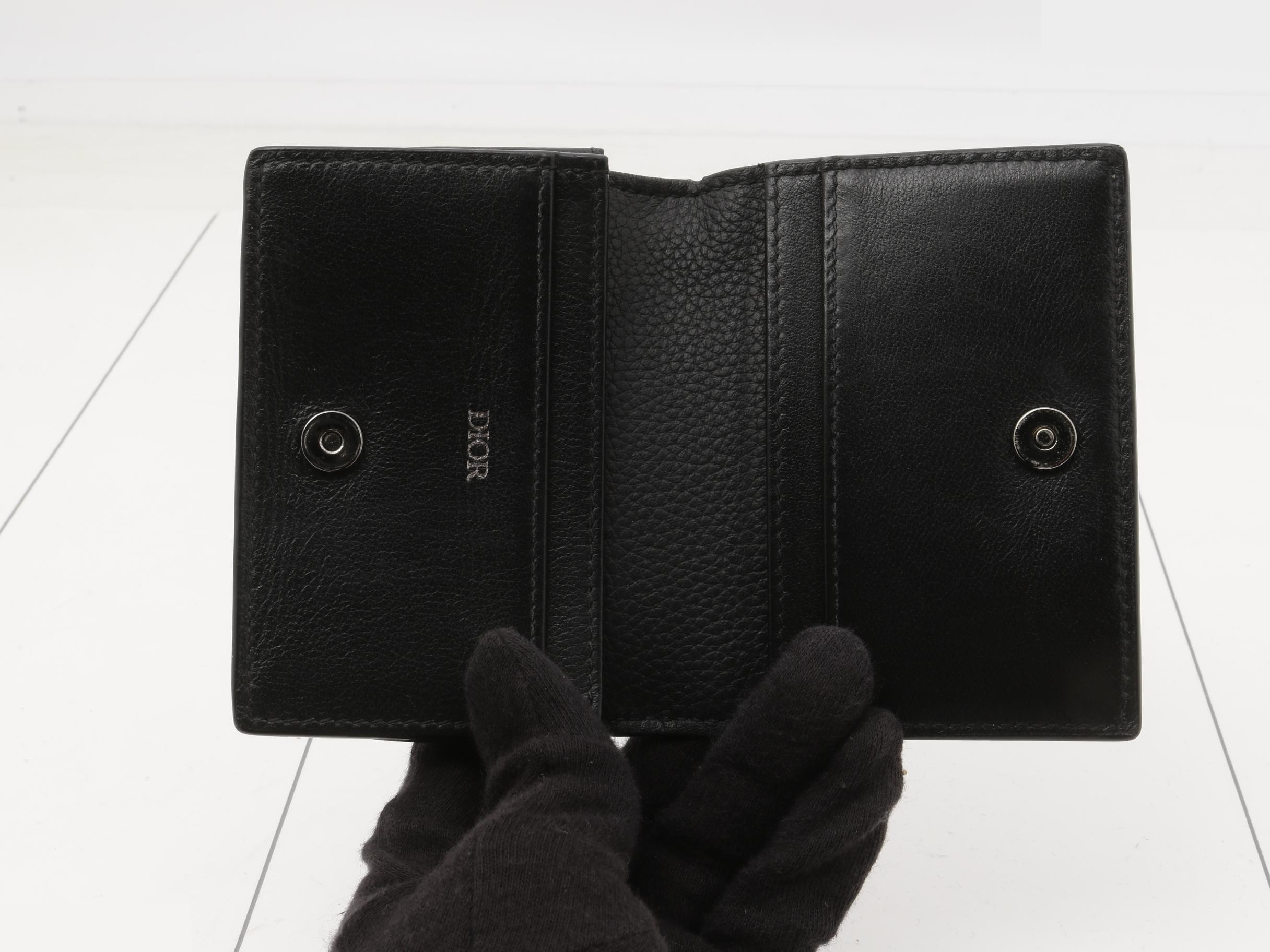 Card case with CD logo, black leather. — view 4