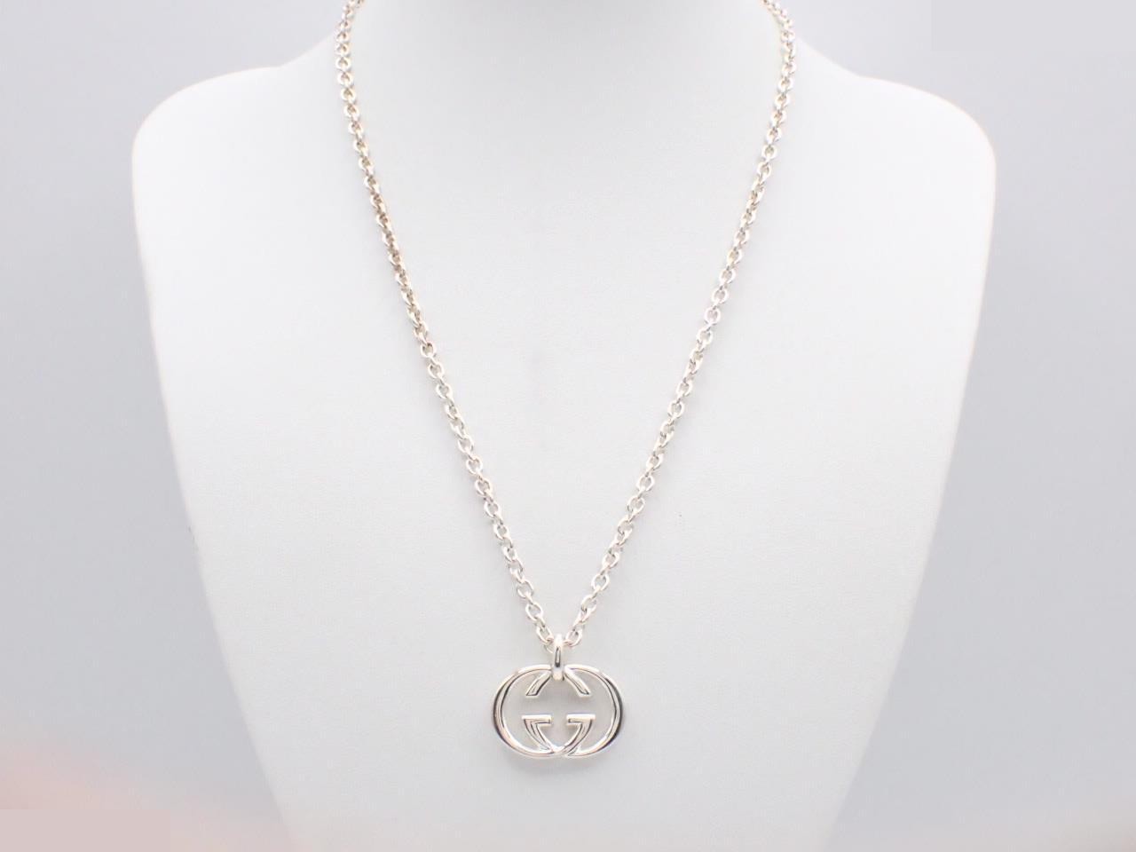 Interlocking necklace, sterling silver (925), 26.4g, chain approximately 50cm. — view 3