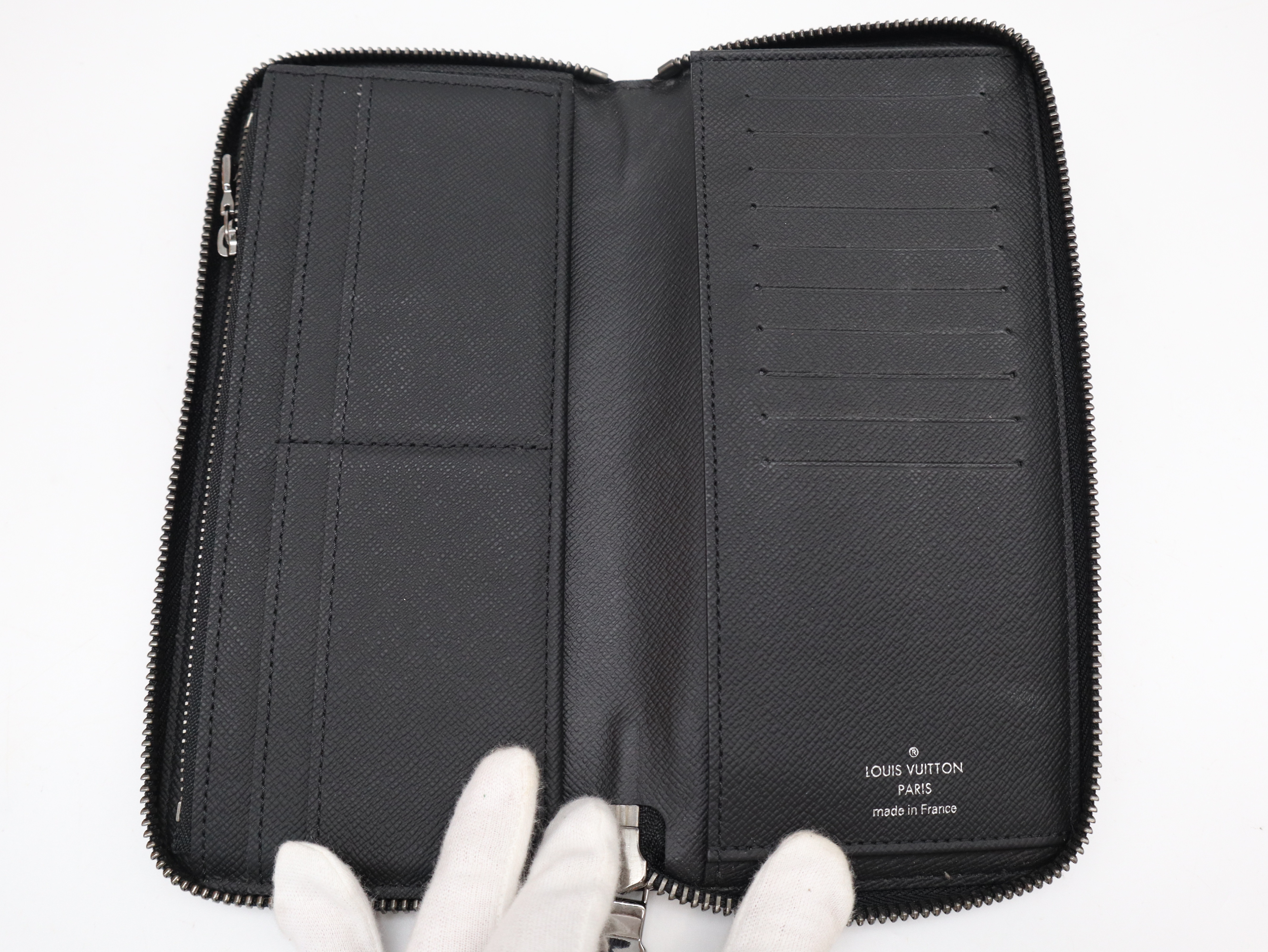 M62295 Monogram Eclipse Zippy Wallet Vertical, RFID tested, with box and dust bag. — view 8