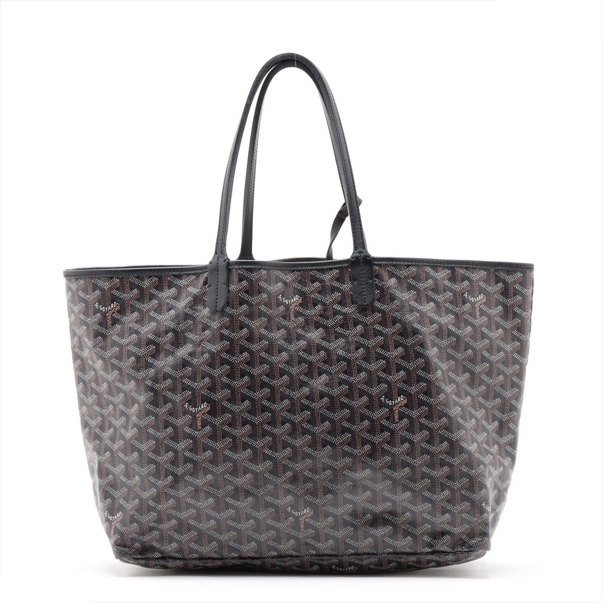 Saint Louis PM PVC x Leather Tote Bag, Black — view 2