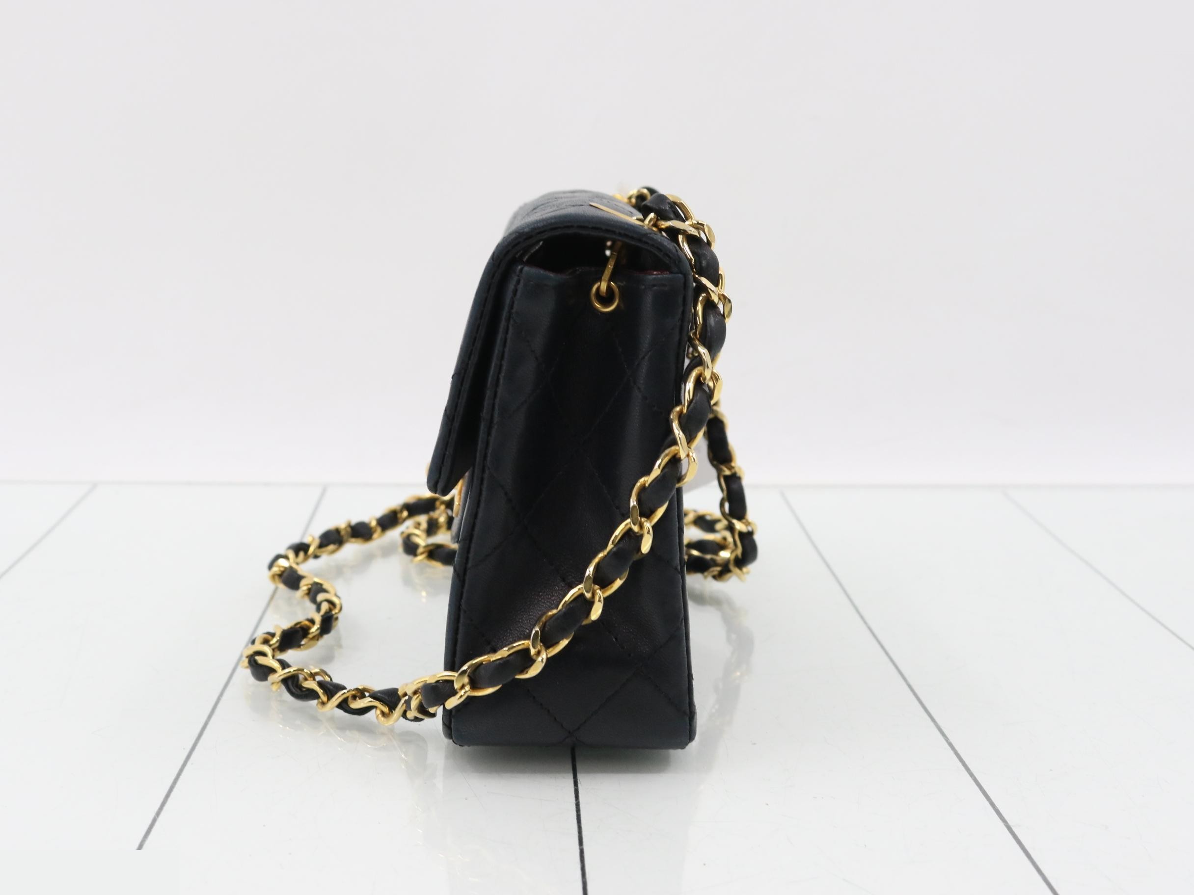Mini Matelassé Lambskin Chain Shoulder Bag (Serial Number 0) — view 3