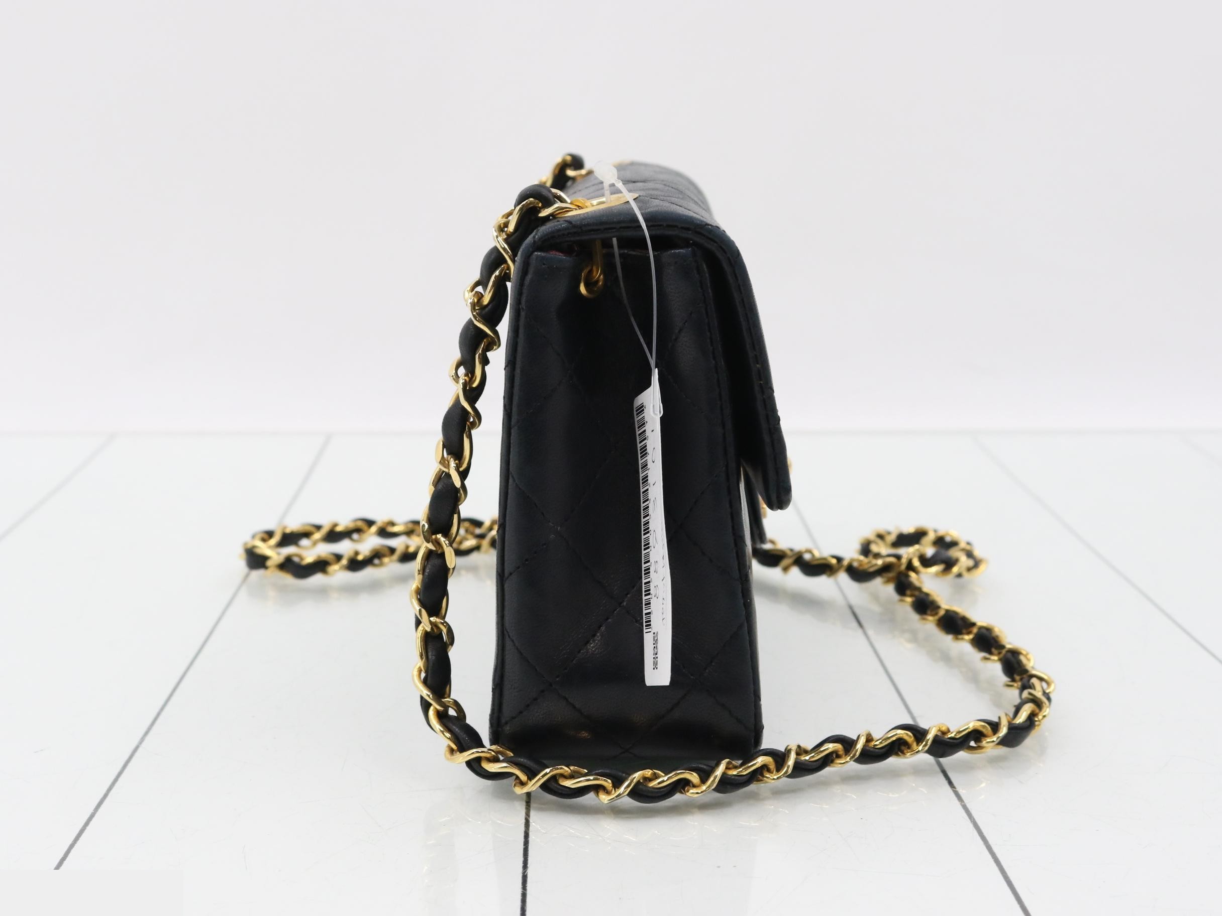 Mini Matelassé Lambskin Chain Shoulder Bag (Serial Number 0) — view 4