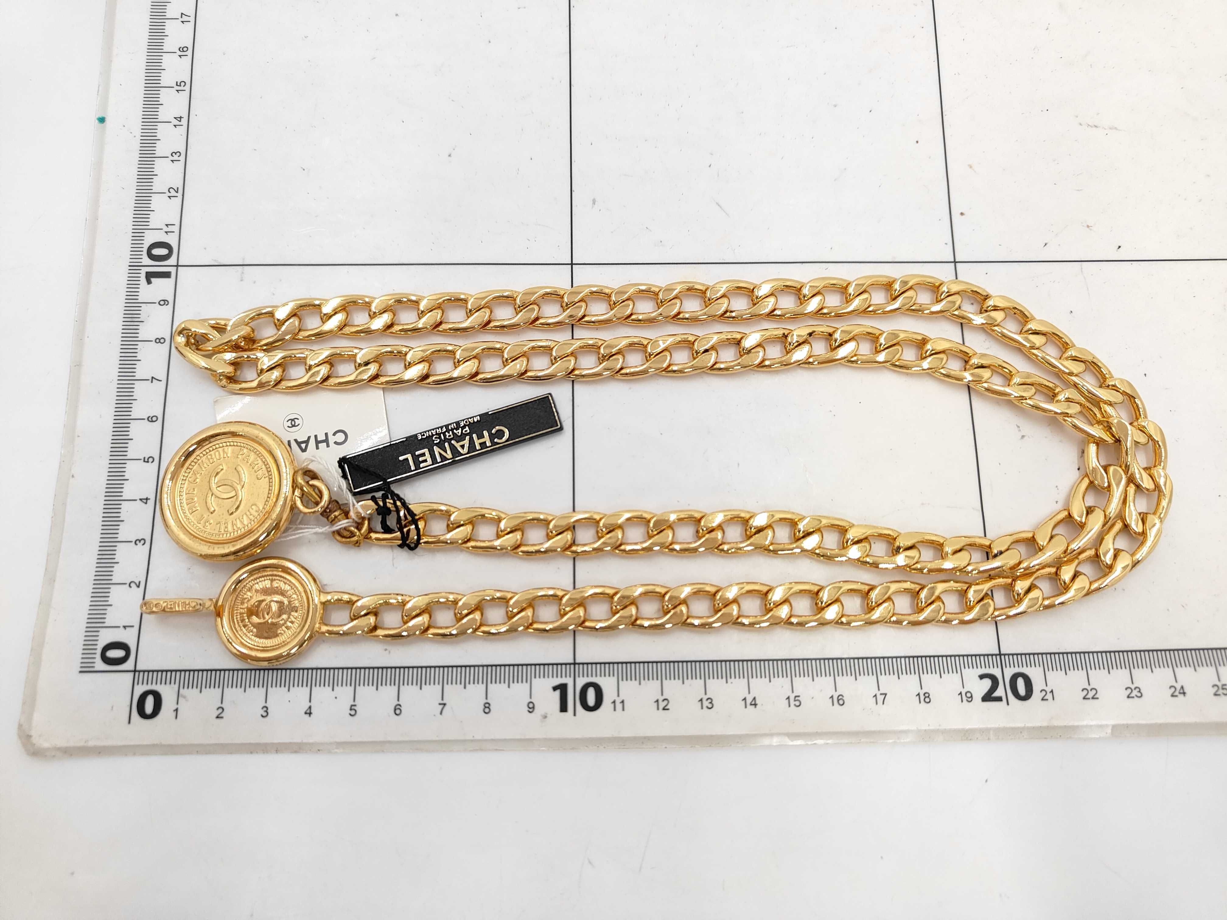 Chain Belt with Gold Hardware — view 7