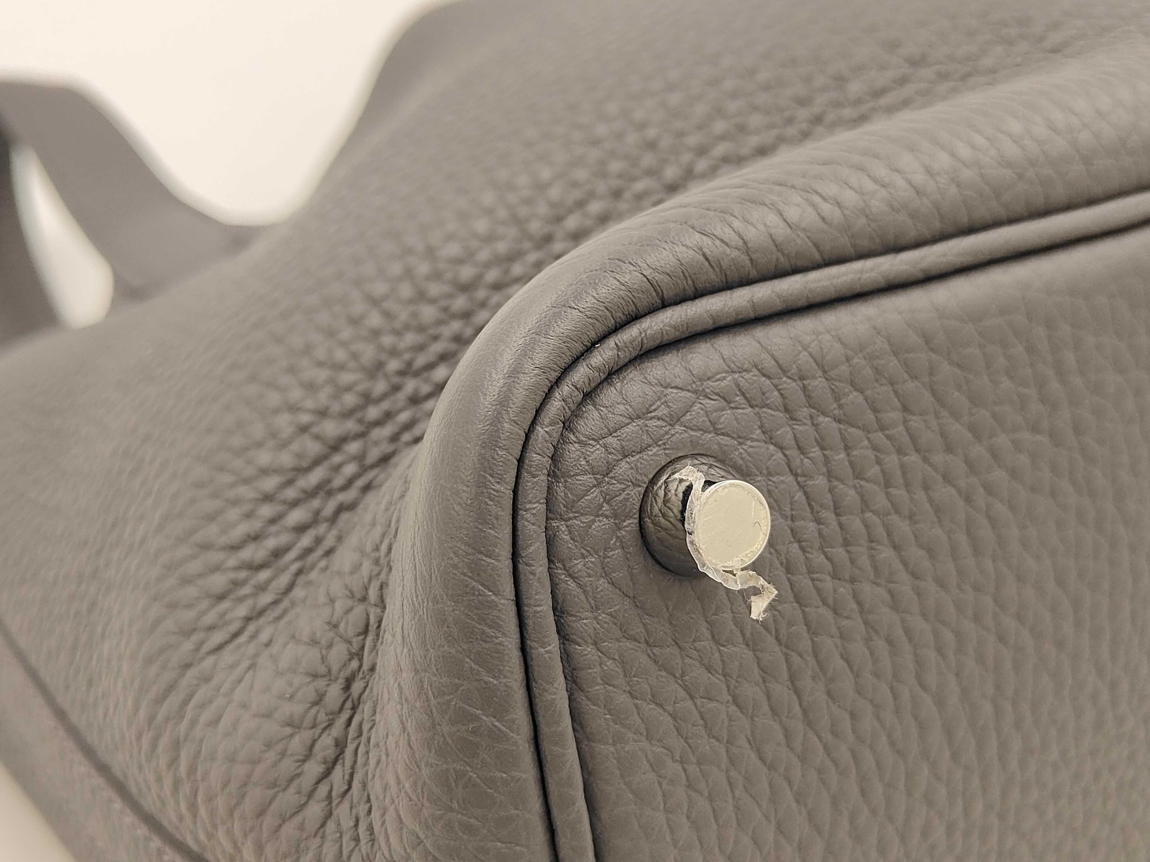 Picotin Lock 18 Gray Handbag — view 6
