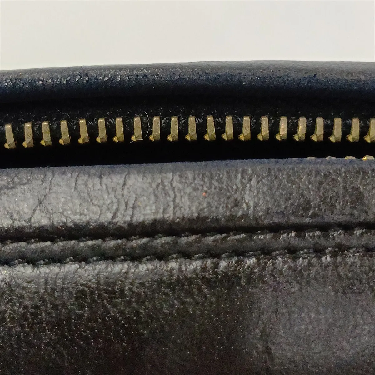 Matelassé Lambskin Chain Shoulder Bag, Black with Gold Hardware — view 9