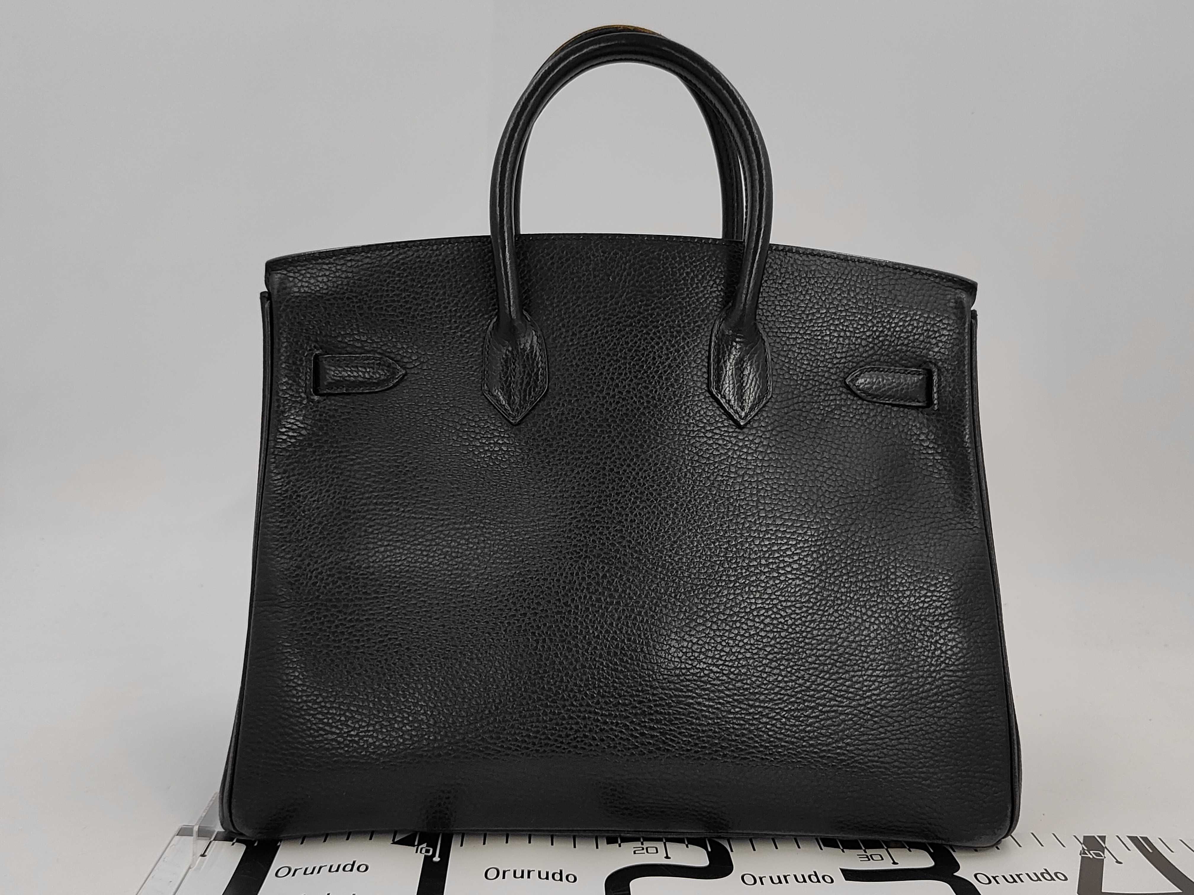 Birkin 35 Ardennes G stamp 2003 Black Handbag with dust bag, padlock, clochette, and keys — view 2