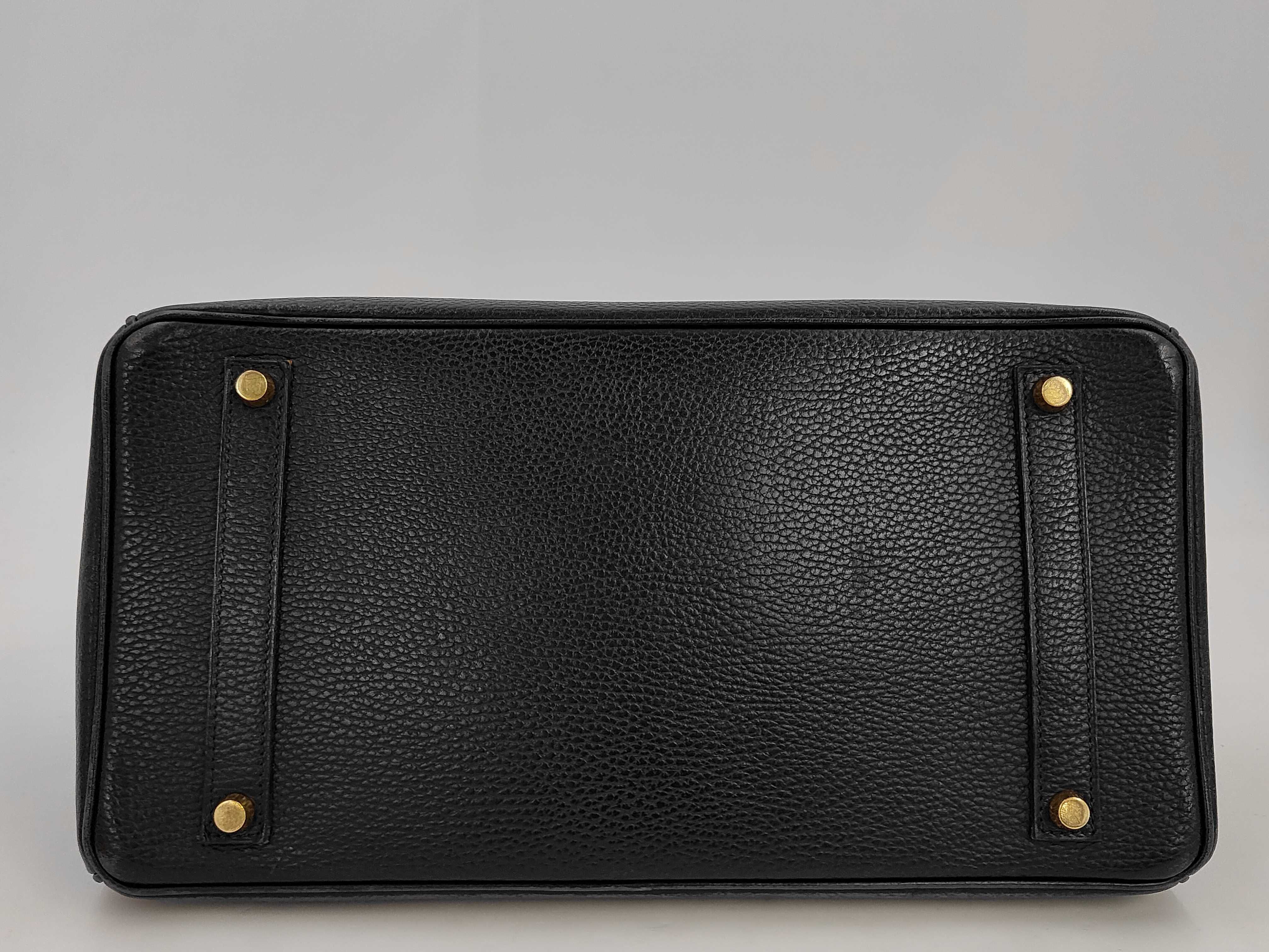 Birkin 35 Ardennes G stamp 2003 Black Handbag with dust bag, padlock, clochette, and keys — view 4