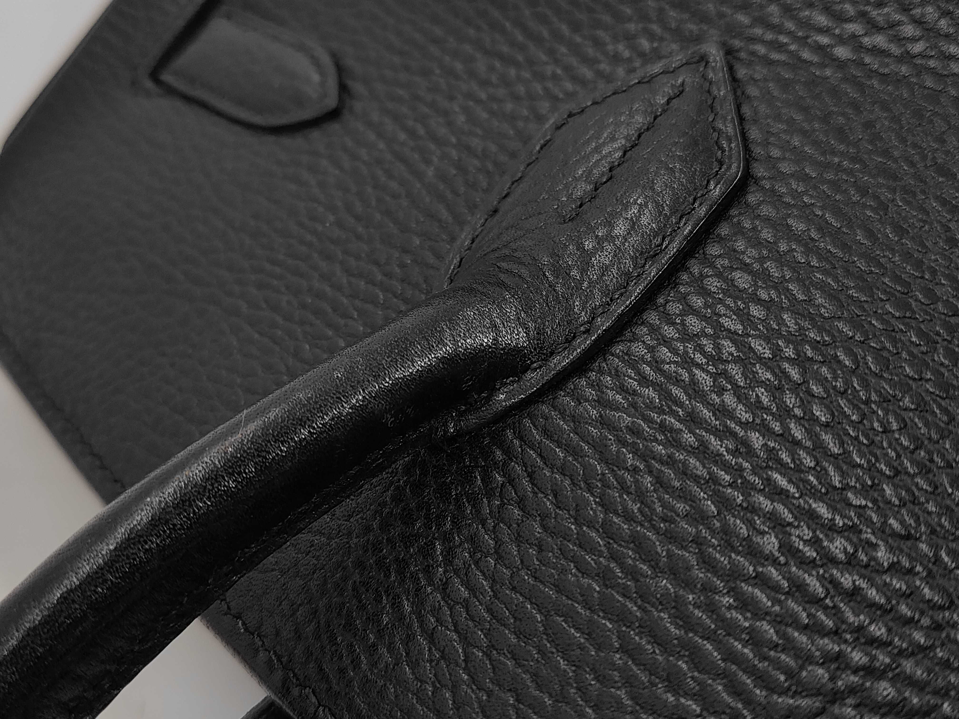 Birkin 35 Ardennes G stamp 2003 Black Handbag with dust bag, padlock, clochette, and keys — view 7